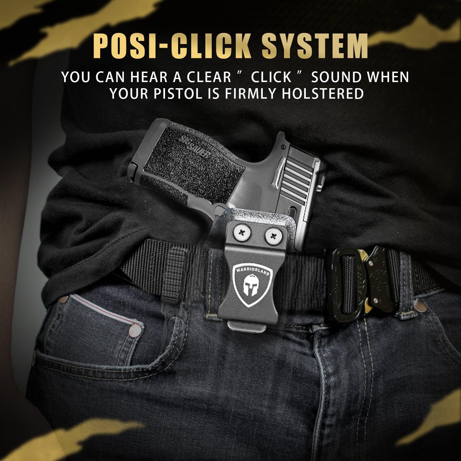 Sig P365XL IWB Kydex Holster with Claw Attachment and Optic Cut: Sig Sauer P365XL only, Inside Waistband Appendix Carry P365XL Holster, Adj. Cant & Retention, Right Hand| WARRIORLAND WARRIORLAND