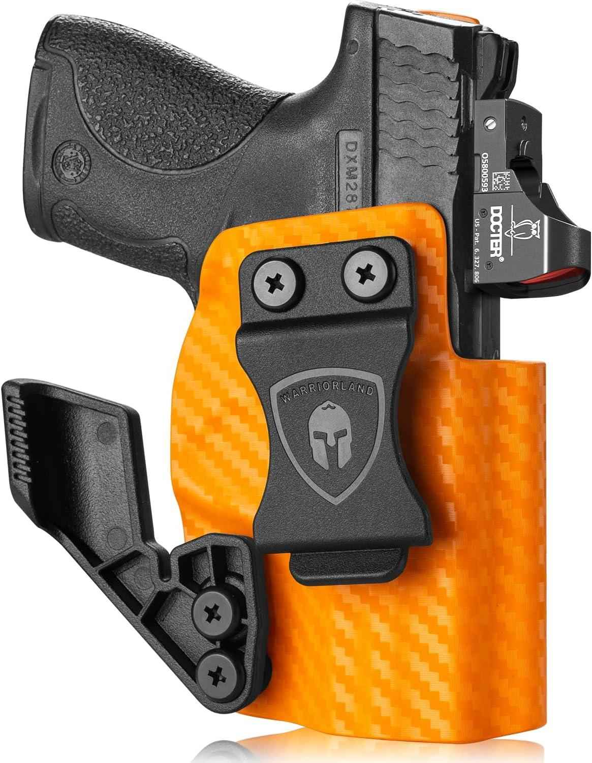 Smith & Wesson M&P Shield 9mm/.40 M2.0 / M1.0 3.1’’ Barrel Pistol IWB Carbon Fiber Kydex Holster, Right Hand | WARRIORLAND