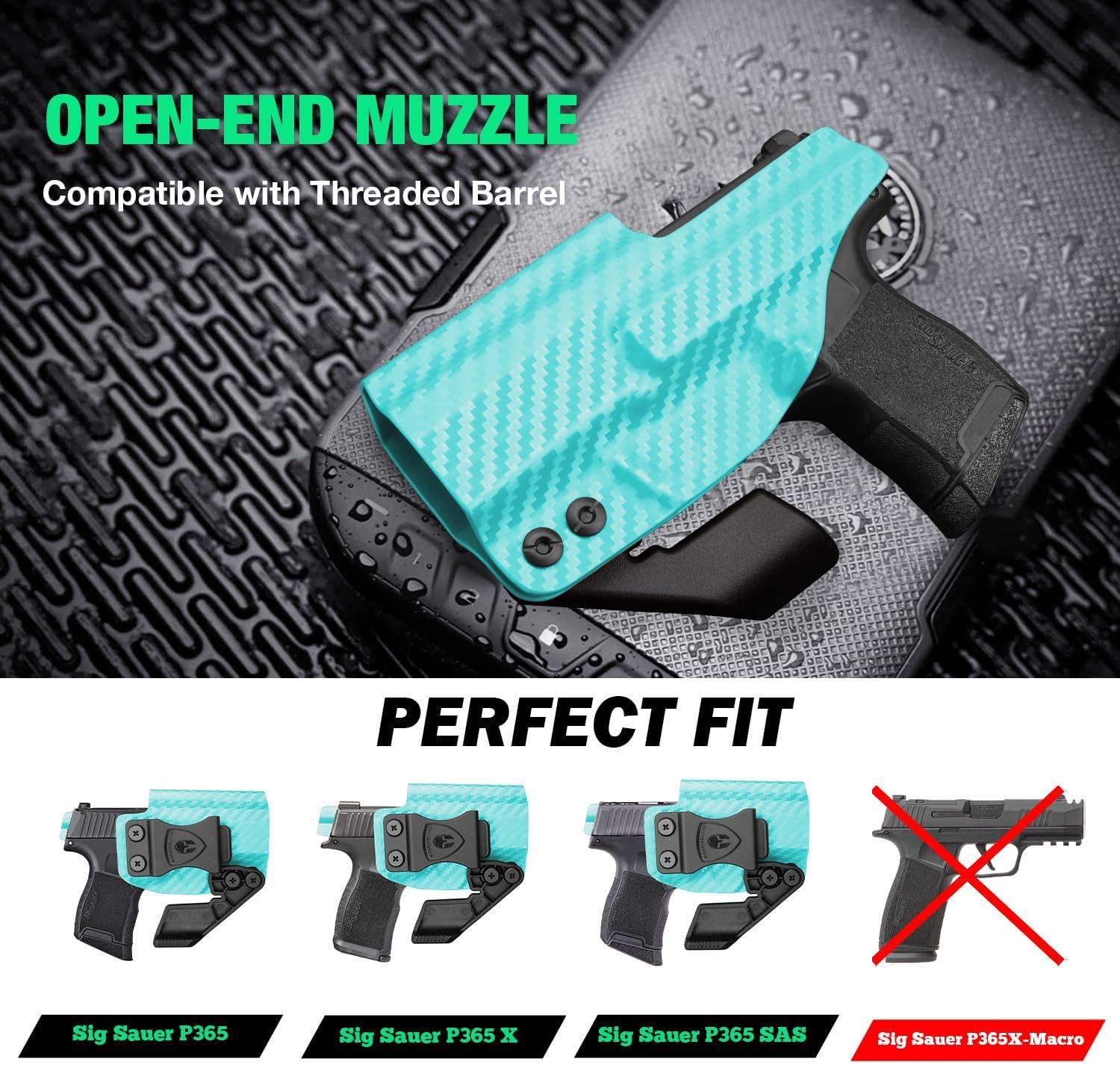 Sig Sauer Sig Sauer P365 / P365X / P365 SAS Colorful Carbon Fiber IWB Holster, Right Hand | Warriorland WARRIORLAND