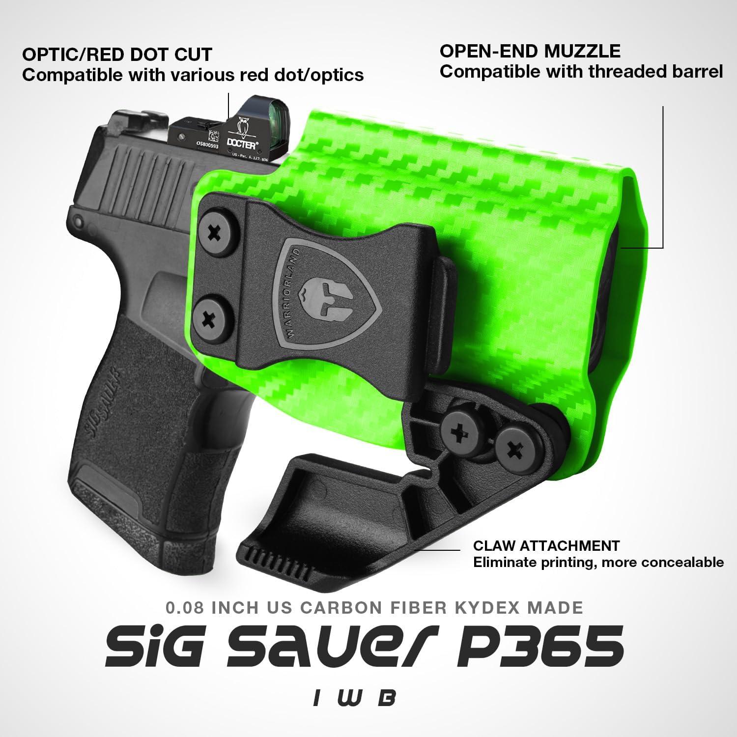 Sig Sauer Sig Sauer P365 / P365X / P365 SAS Colorful Carbon Fiber IWB Holster, Right Hand | Warriorland WARRIORLAND