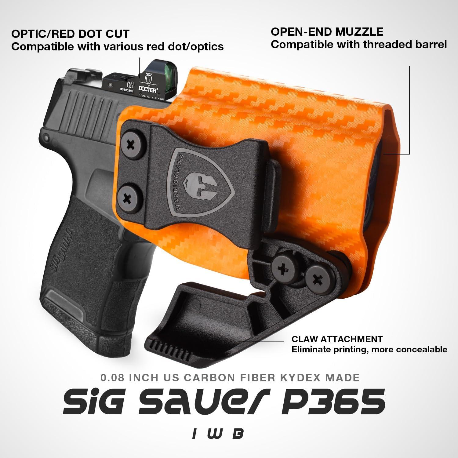 Sig Sauer Sig Sauer P365 / P365X / P365 SAS Colorful Carbon Fiber IWB Holster, Right Hand | Warriorland WARRIORLAND