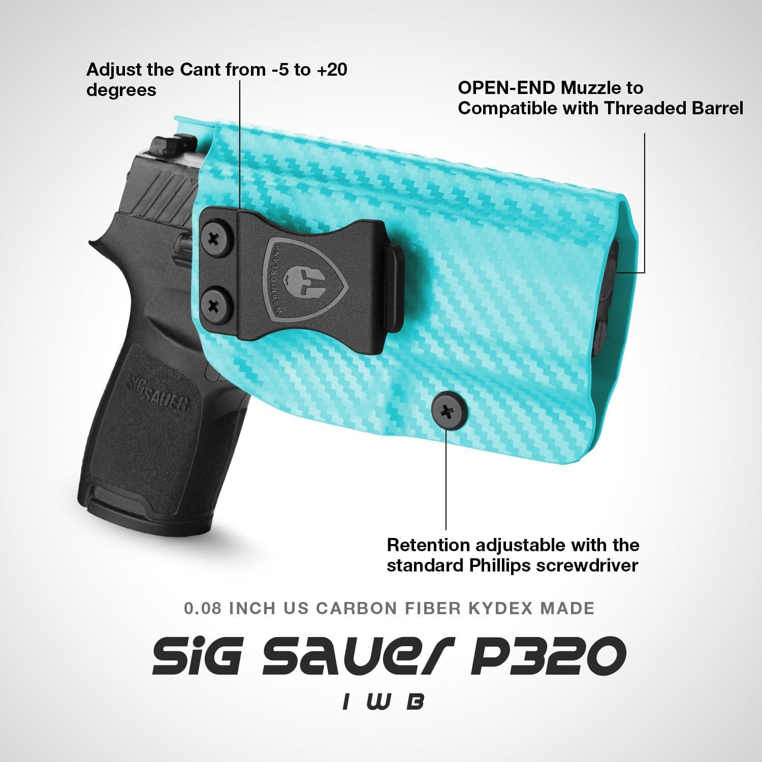 Sig Sauer P320 Full Size / P320 M17, Colorful Carbon Fiber IWB Holster, Right Hand | Warriorland WARRIORLAND