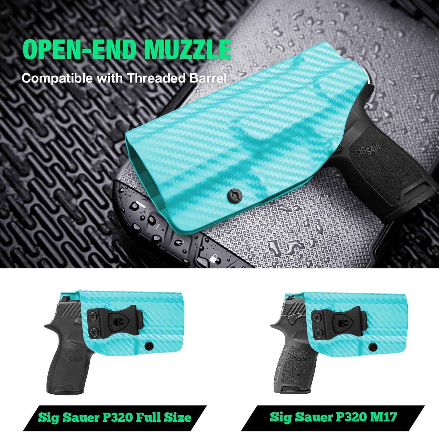 Sig Sauer P320 Full Size / P320 M17, Colorful Carbon Fiber IWB Holster, Right Hand | Warriorland WARRIORLAND