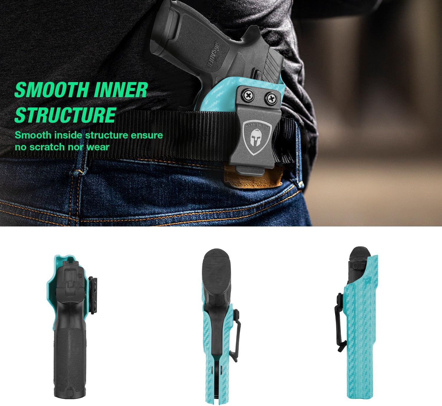 Sig Sauer P320 Full Size / P320 M17, Colorful Carbon Fiber IWB Holster, Right Hand | Warriorland WARRIORLAND