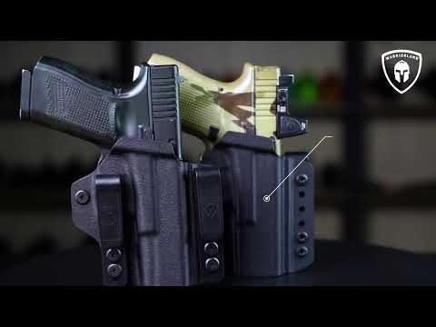 Glock 43/43X/MOS IWB & OWB Convertible Holster Holsters, Optic Ready, Adj Ride Height,Right Hand | Warriorland