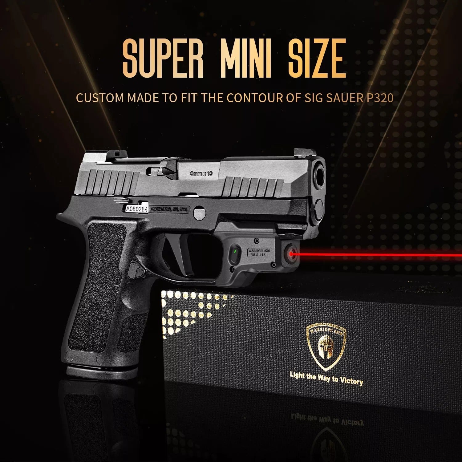 Red Laser Sight Fit Sig P320 CompactM18&P320 Full SizeM17 Pistol,Wi/P320 Holster WARRIORLAND