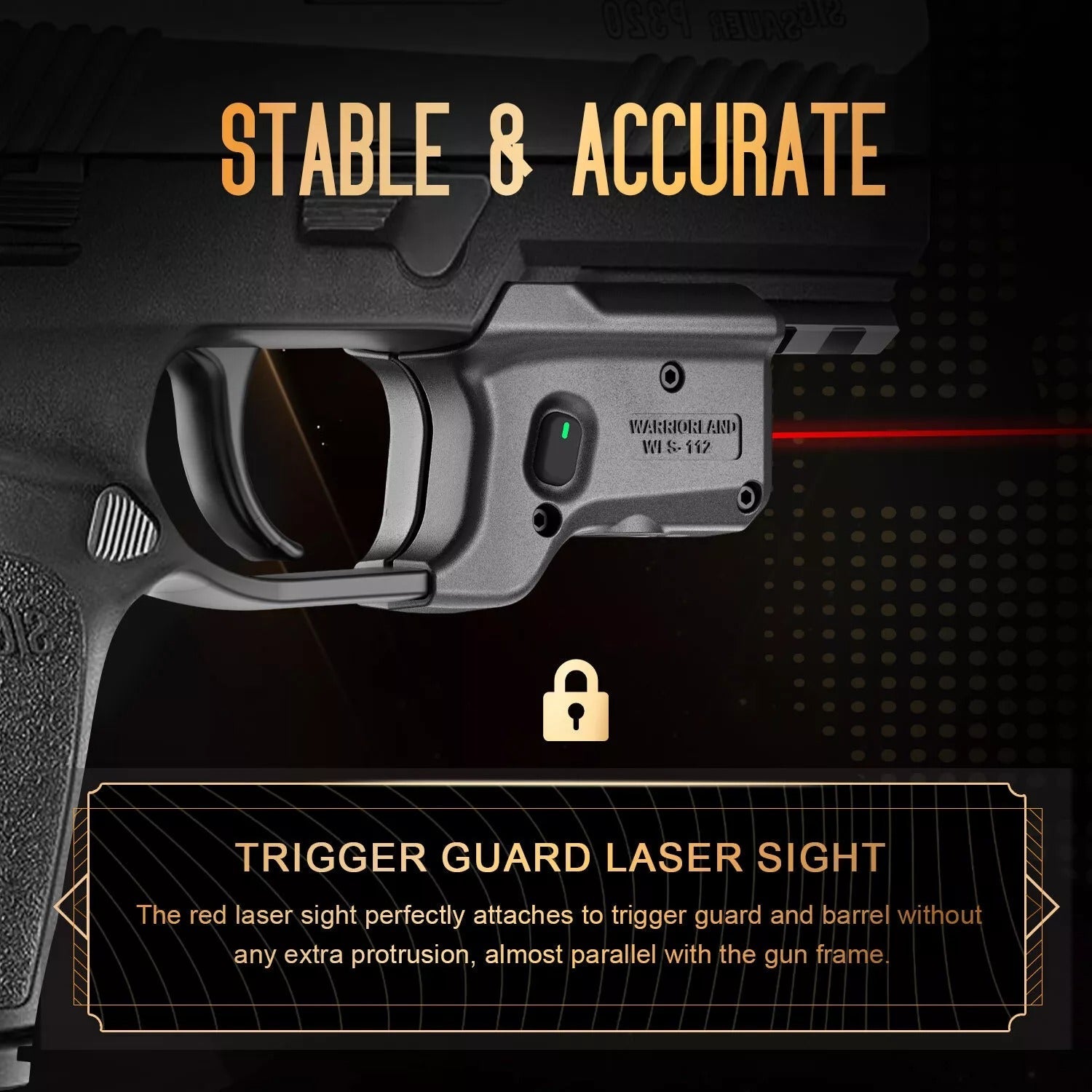 Red Laser Sight Fit Sig P320 CompactM18&P320 Full SizeM17 Pistol,Wi/P320 Holster WARRIORLAND