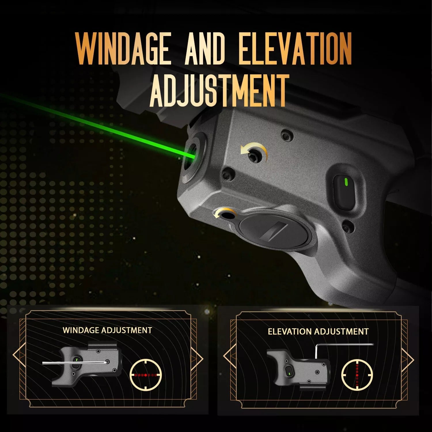 Green Laser Sight Fit Sig P320 Compact M18&P320 Full Size M17,With P320 Holster WARRIORLAND