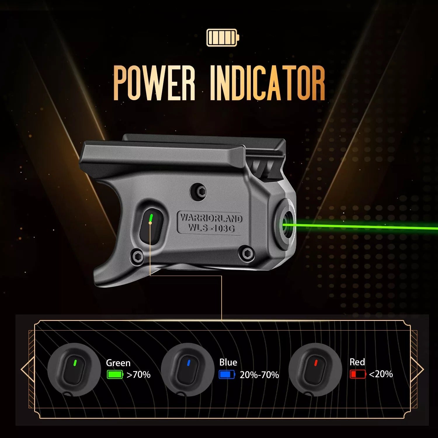 Green Laser Sight Designed to fit Sig Sauer P365/ P365X/P365XL,WLS-103G WARRIORLAND