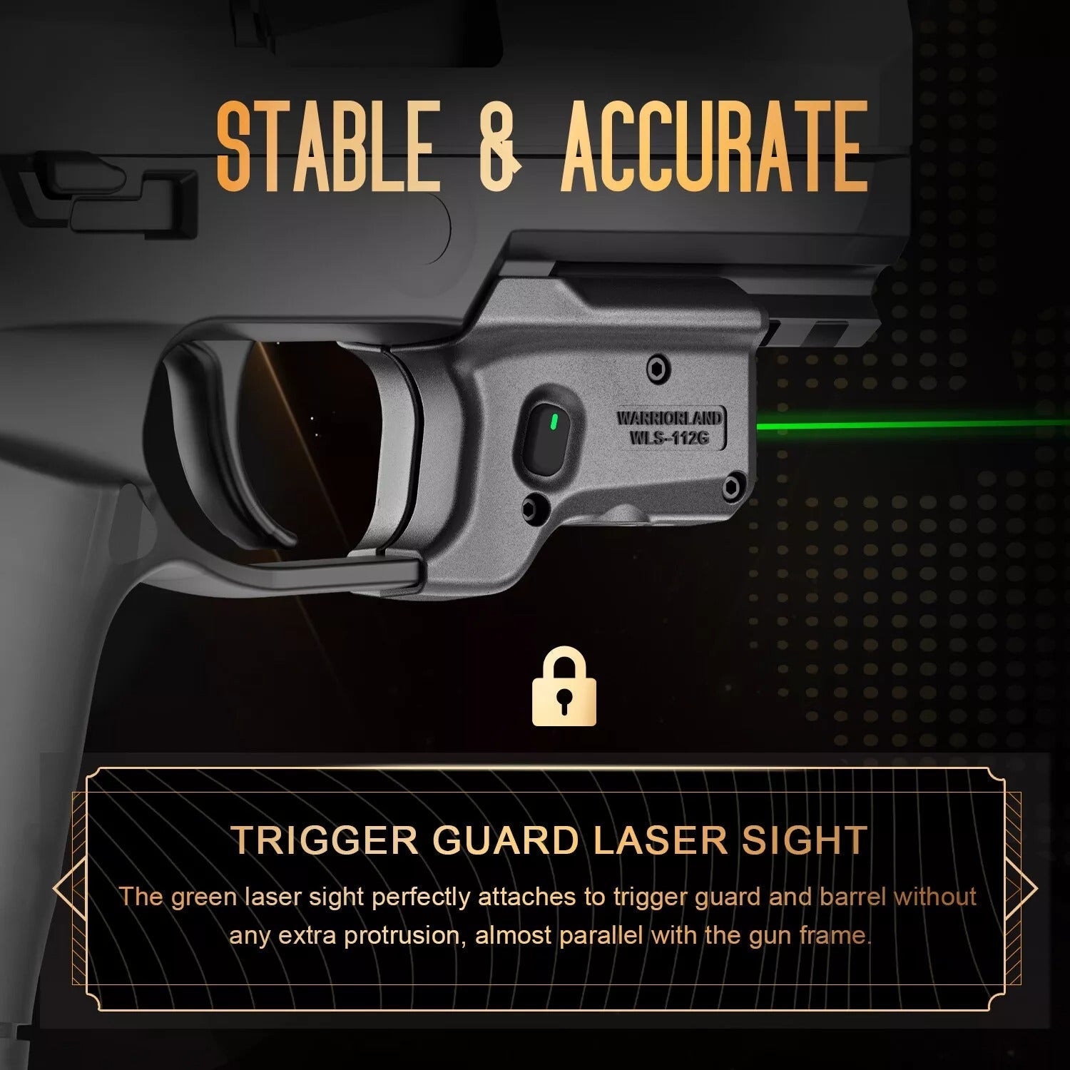 Green Laser Sight Fit Sig Sauer P320 Compact M18&P320 Full Size M17 ,WLS-112G WARRIORLAND