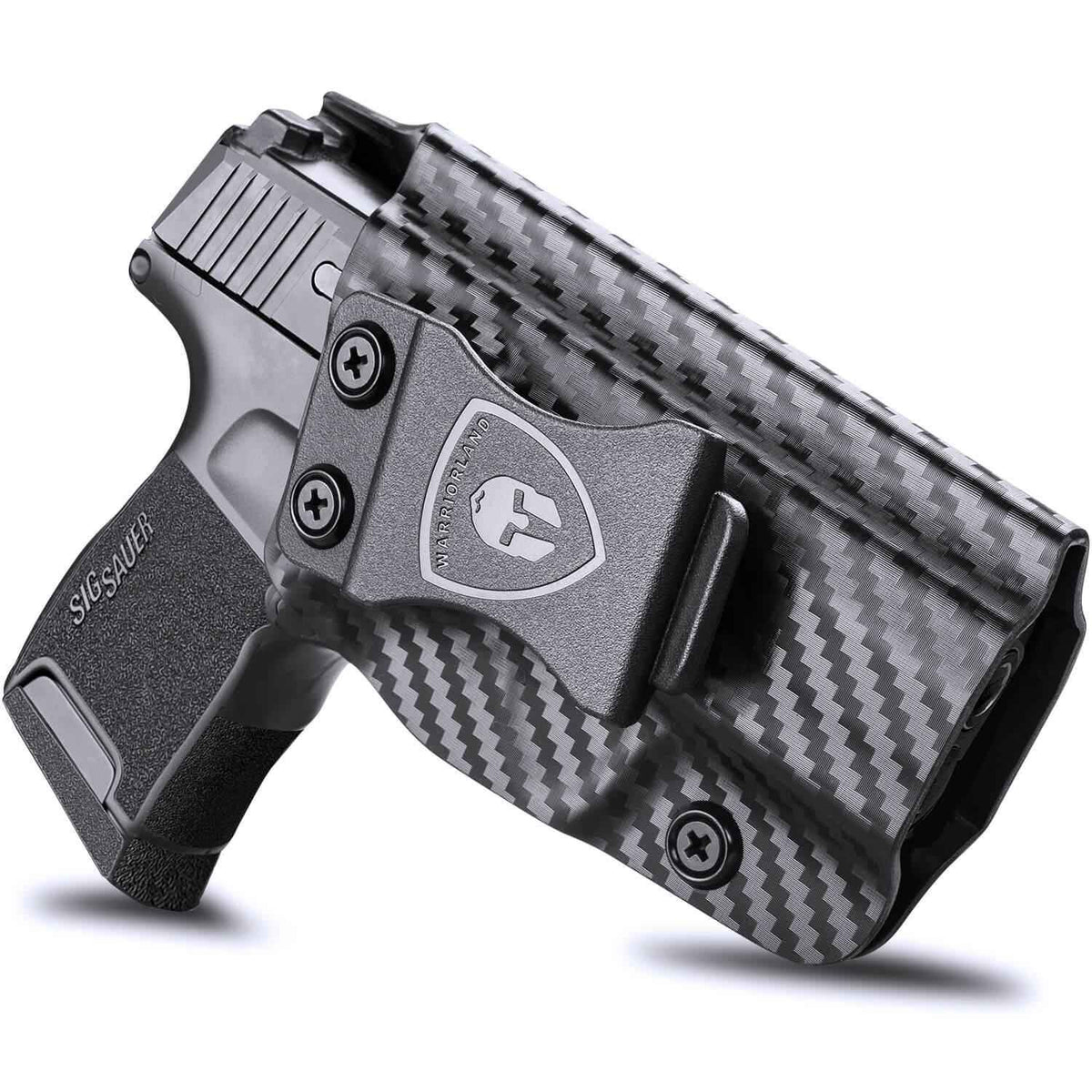Sig Sauer P365XL IWB Kydex Holser, Carbon Fiber Texture, Inside the Waist Band, Right Hand | WARRIORLAND