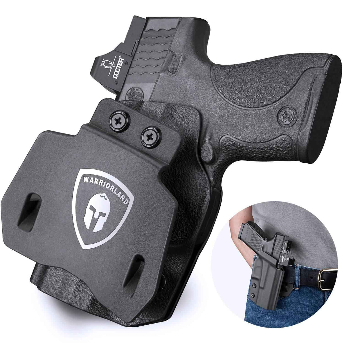 Kydex OWB Open Carry Paddle Holster Smith & Wesson S&W M&P Shield /M2.0 9mm/.40 Pistol