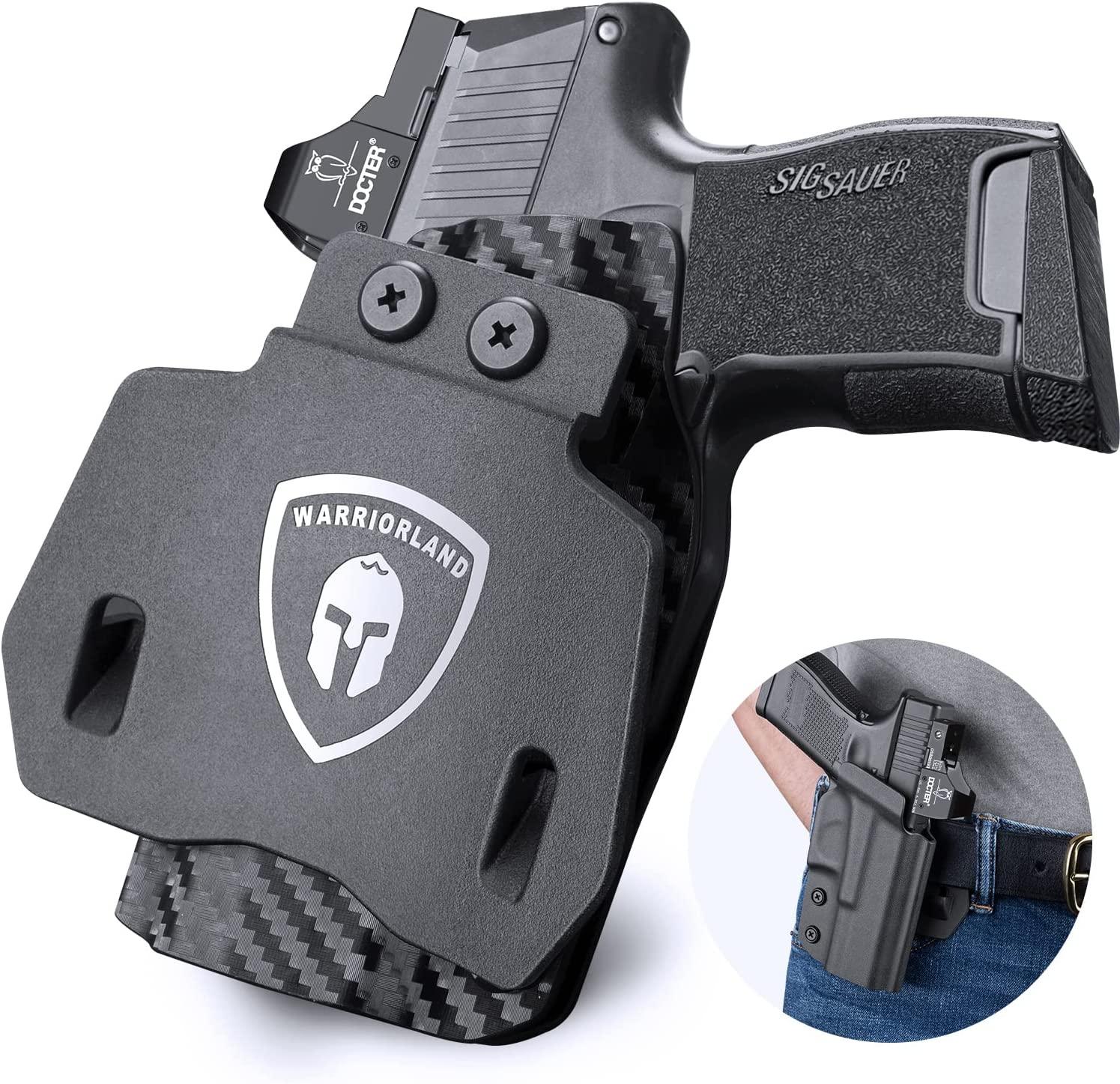 Open Carry OWB Paddle Holster Kydex for Sig Sauer P365 P365 XL P365 SAS P365X P365.380 ACP P365 ROSE.380 ACP Pistol with Red Dot Trigger Guard | WARRIORLAND WARRIORLAND