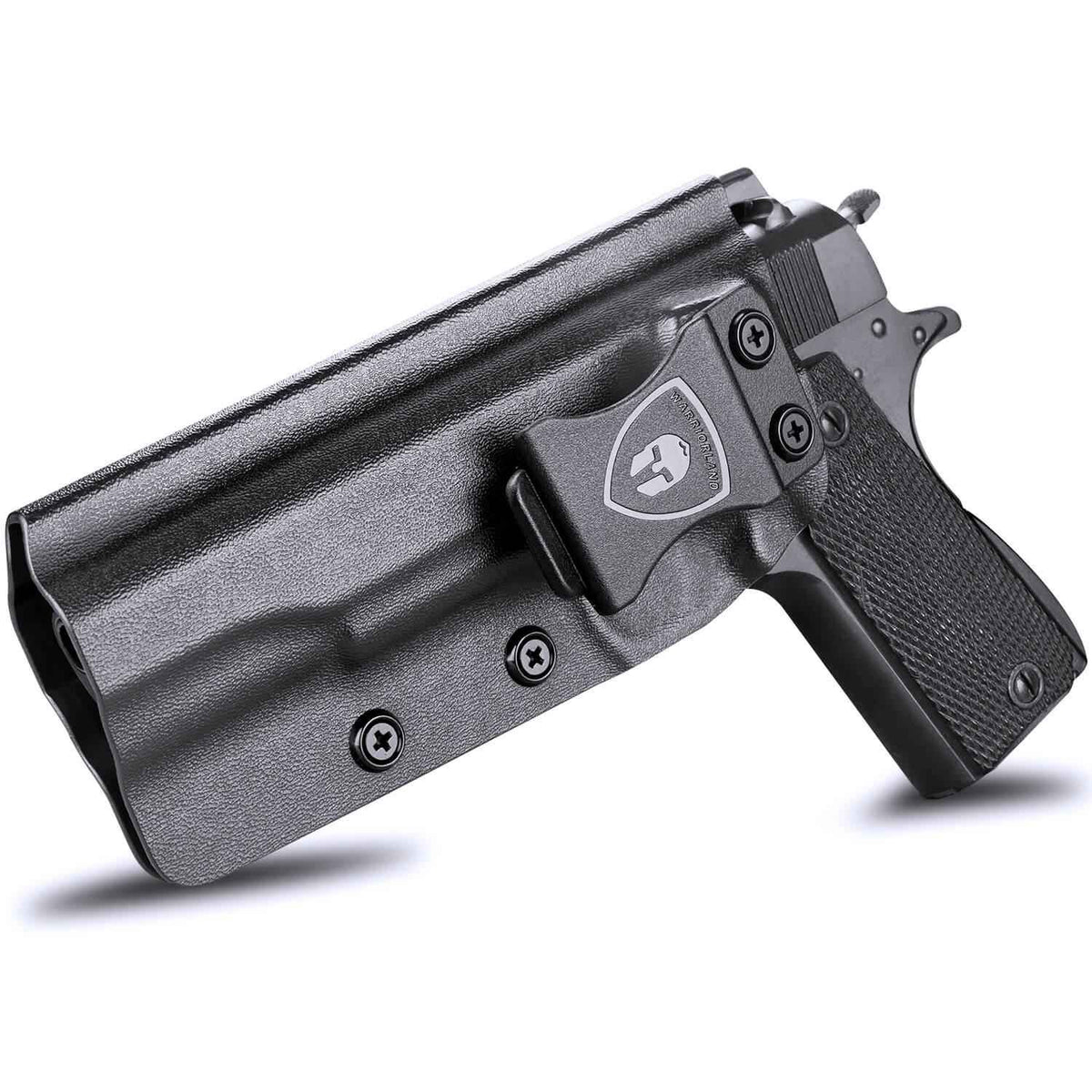 IWB Kydex Holster for 1911 .45 ACP Pistol No Rail Concealed Carry Right/ Left Handed | WARRIORLAND