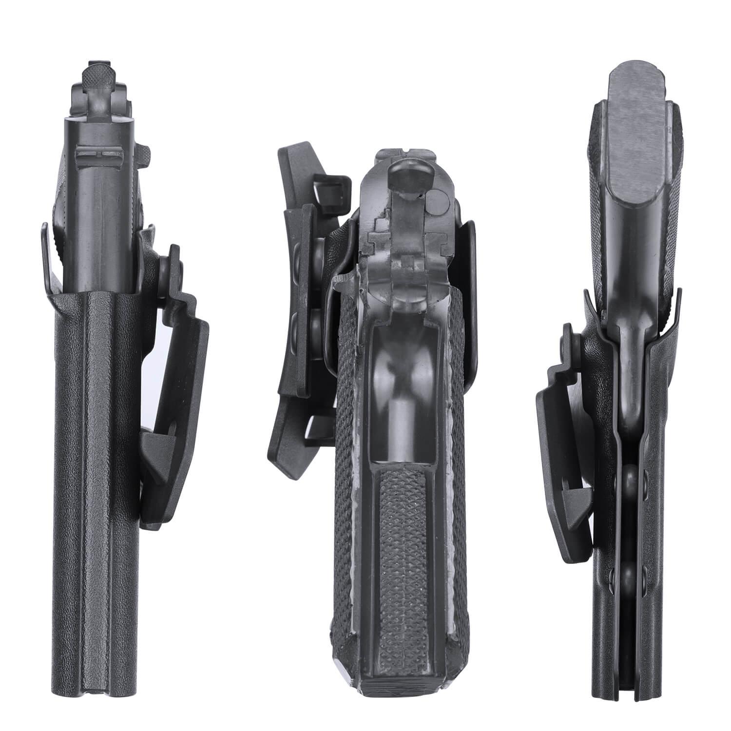 Open Carry OWB Kydex Paddle Holster for 1911 .45 ACP Pistol No Rail with Red Dot Paddle Appendix Fully Trigger Guard | WARRIORLAND WARRIORLAND