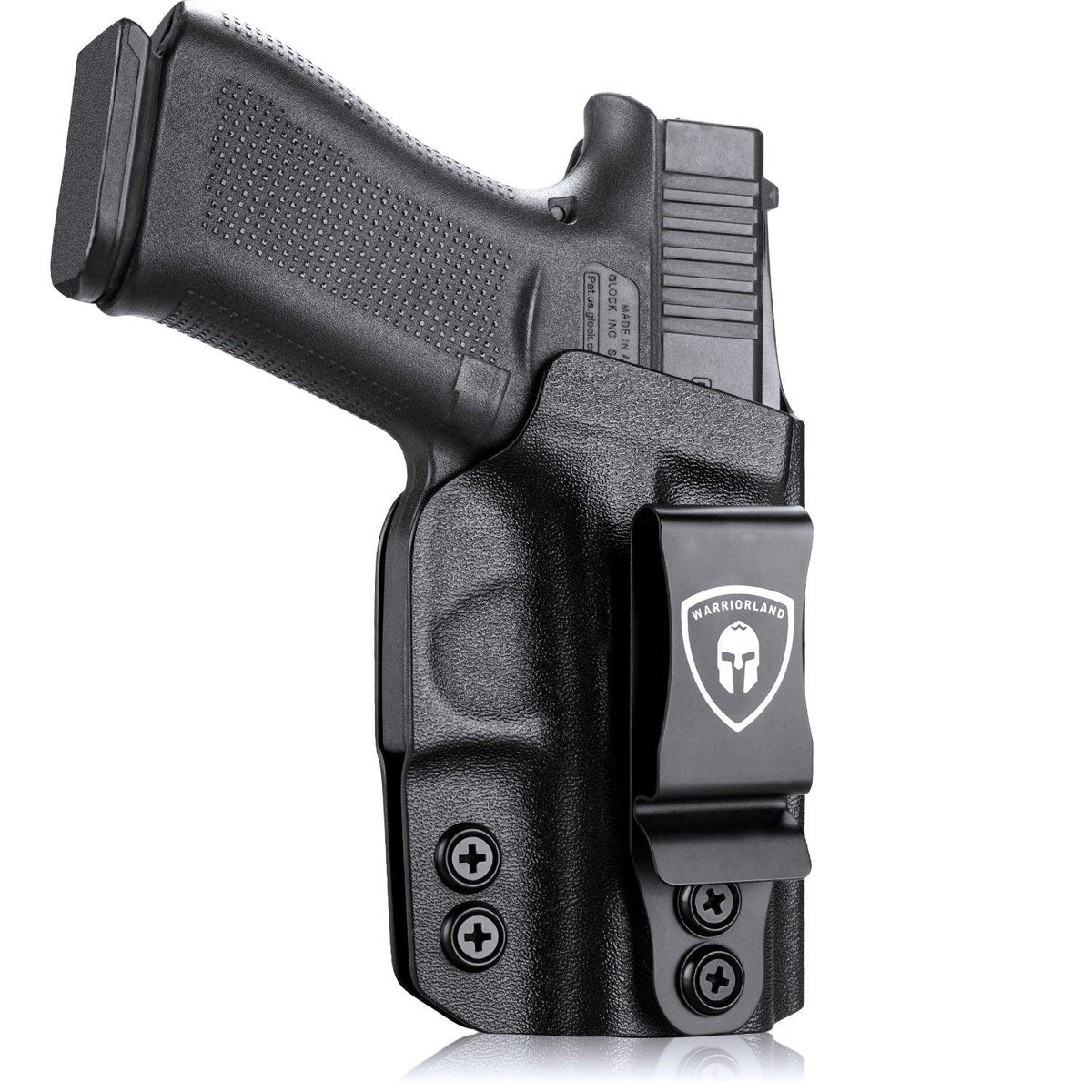 IWB Kydex Glock 43 43x Holster Adjustable Ride Height Metal Belt Clip | WARRIORLAND WARRIORLAND
