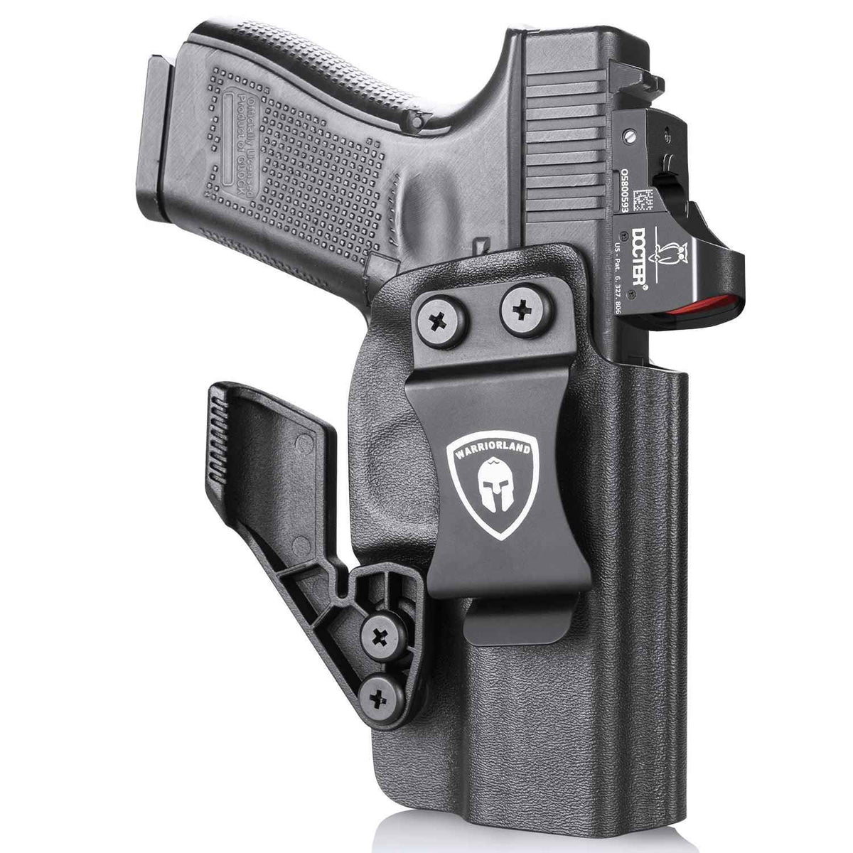 1.75 Inch Metal Clip IWB Kydex Holsters with Claw for Glock 17/19/26/44/45(GEN 1-5) & G23/32(GEN 1-4) big fat guys | Right Hand
