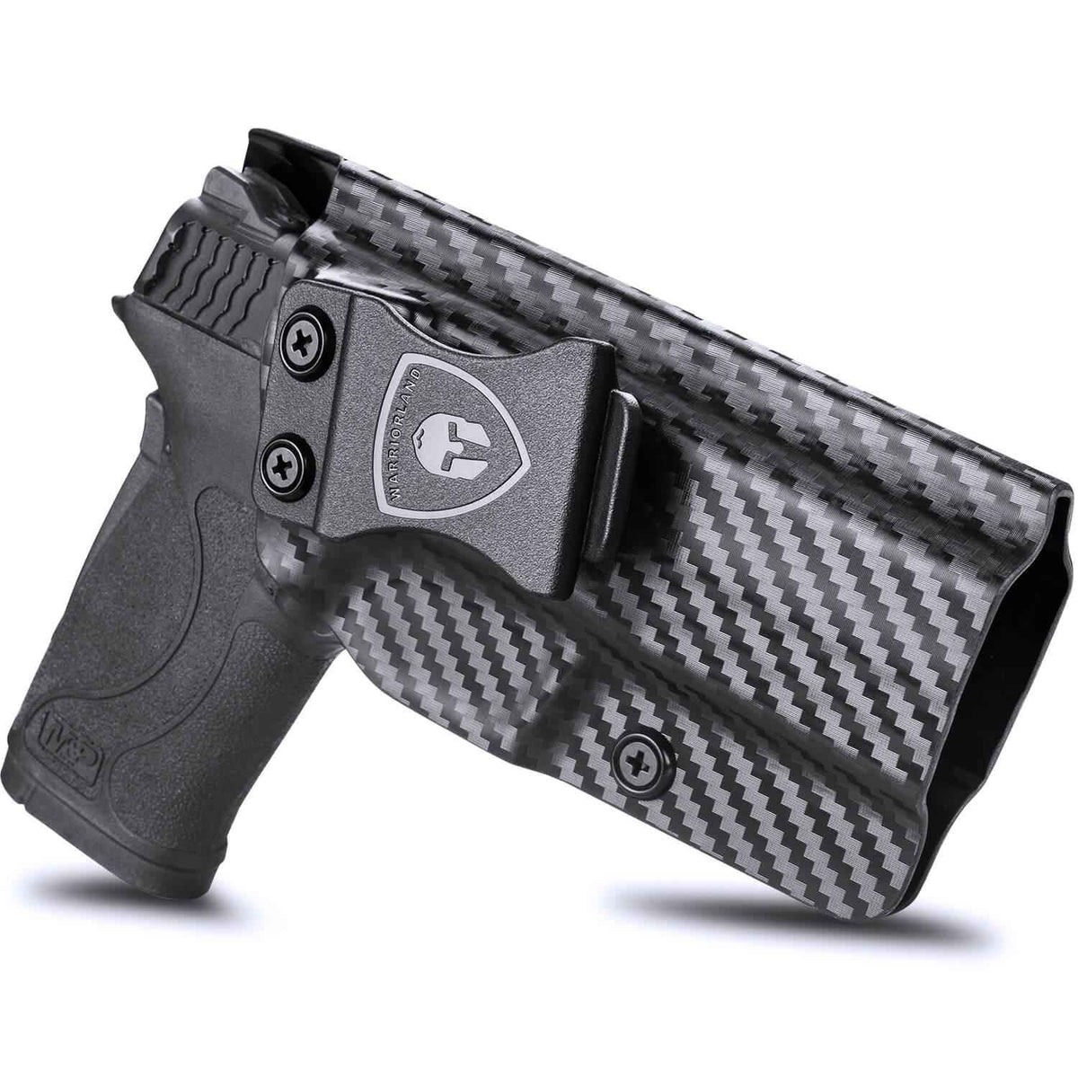 Carbon Fiber Kydex Smith & Wesson M&P Shield 9mm 380 EZ IWB Holster | WARRIORLAND