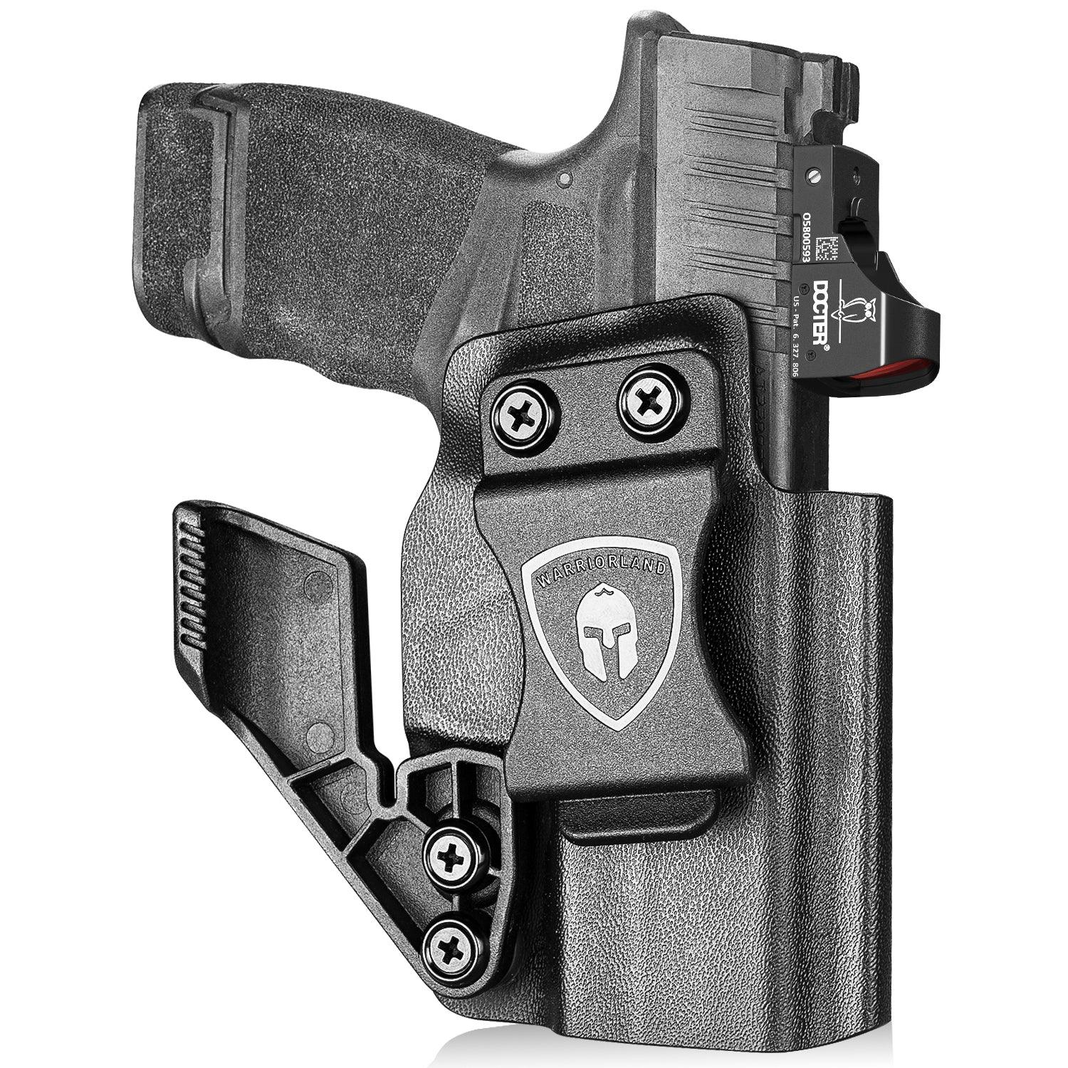Kydex Holster IWB with Claw for Springfield Armory Hellcat/ Pro with Red Dot Optics Cut Trigger Guard Holsters for fat Guys | WARRIORLAND WARRIORLAND