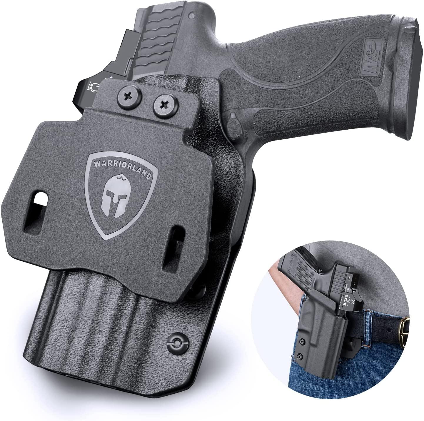 OWB Kydex Holster for S&W M&P M2.0 9mm / .40 3.6" / 4" / 4.25" Pistol, Optic Ready Paddle Holster | Right Hand WARRIORLAND