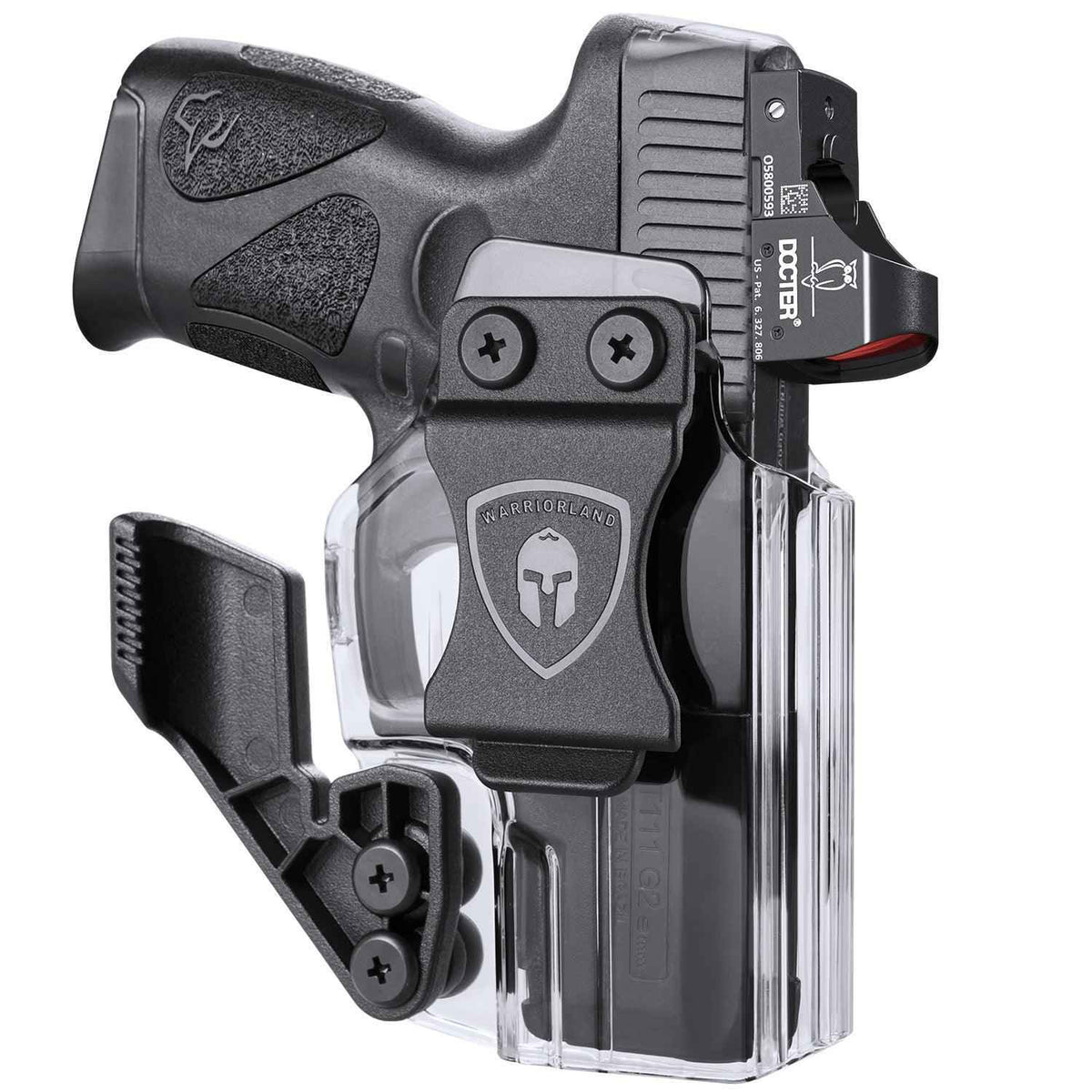 Clear Taurus G2C / G3C / Millennium PT111 G2 / PT140 Pistol Inside Waistband Concealed Carry Holster with Claw Red Dot Optics Sight | WARRIORLAND