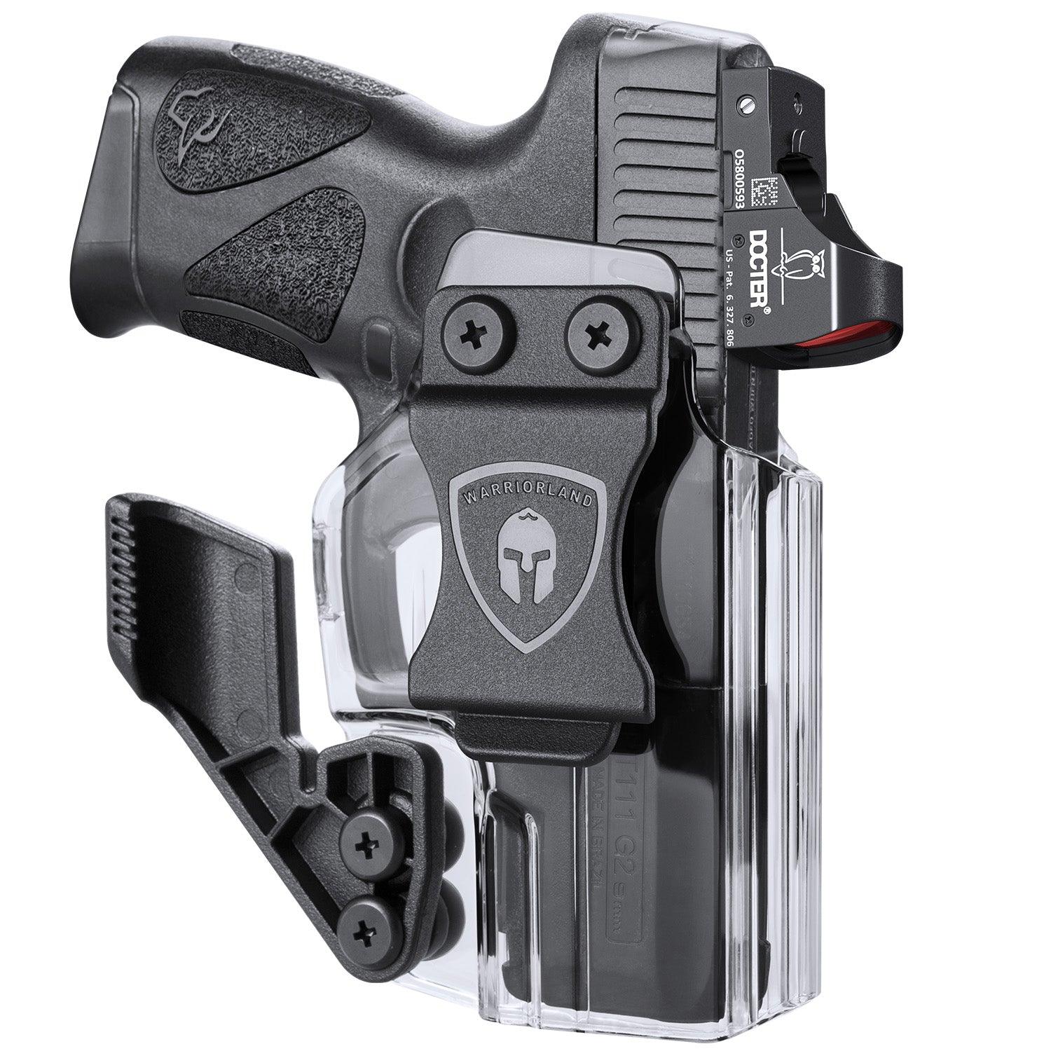 Clear Taurus G2C / G3C / Millennium PT111 G2 / PT140 Pistol Inside Waistband Concealed Carry Holster with Claw Red Dot Optics Sight | WARRIORLAND WARRIORLAND