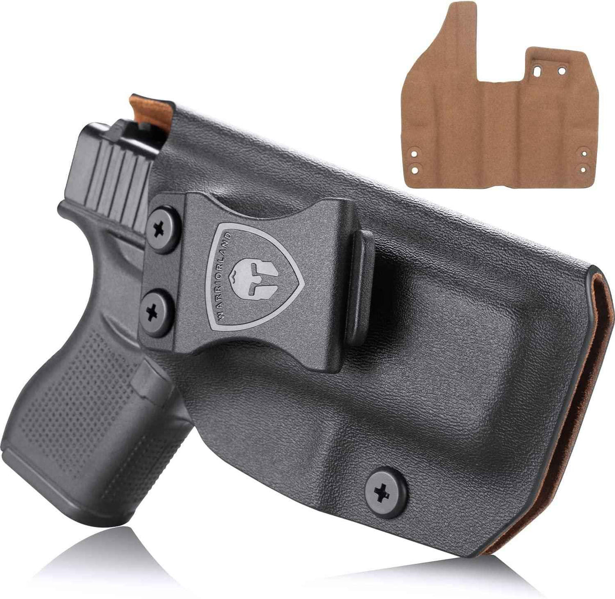 Glock 43/43X IWB Kydex w/ Leather Interior Hybrid Holster