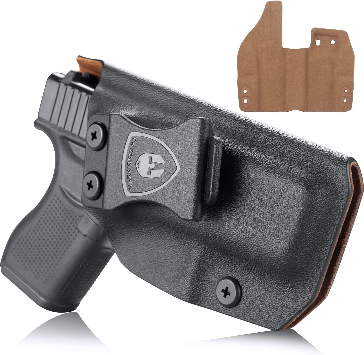 Glock 43/43X IWB Kydex w/ Leather Interior Hybrid Holster WARRIORLAND