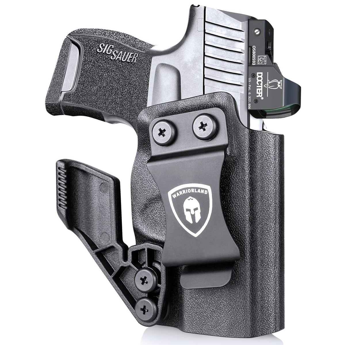 1.75 Inch Metal Clip Kydex IWB Holster with Claw Wing RDS Optics Cut for Sig Sauer P365/P365X/P365XL/P365 SAS  | Right Hand WARRIORLAND