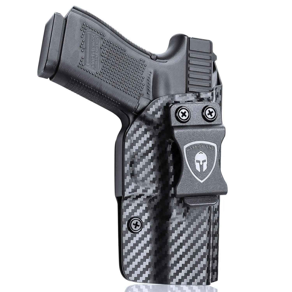 Glock Inside Waistband Holster for Gen 4 5 19X 44 45 - WARRIORLAND Carbon Fiber Kydex IWB Holster