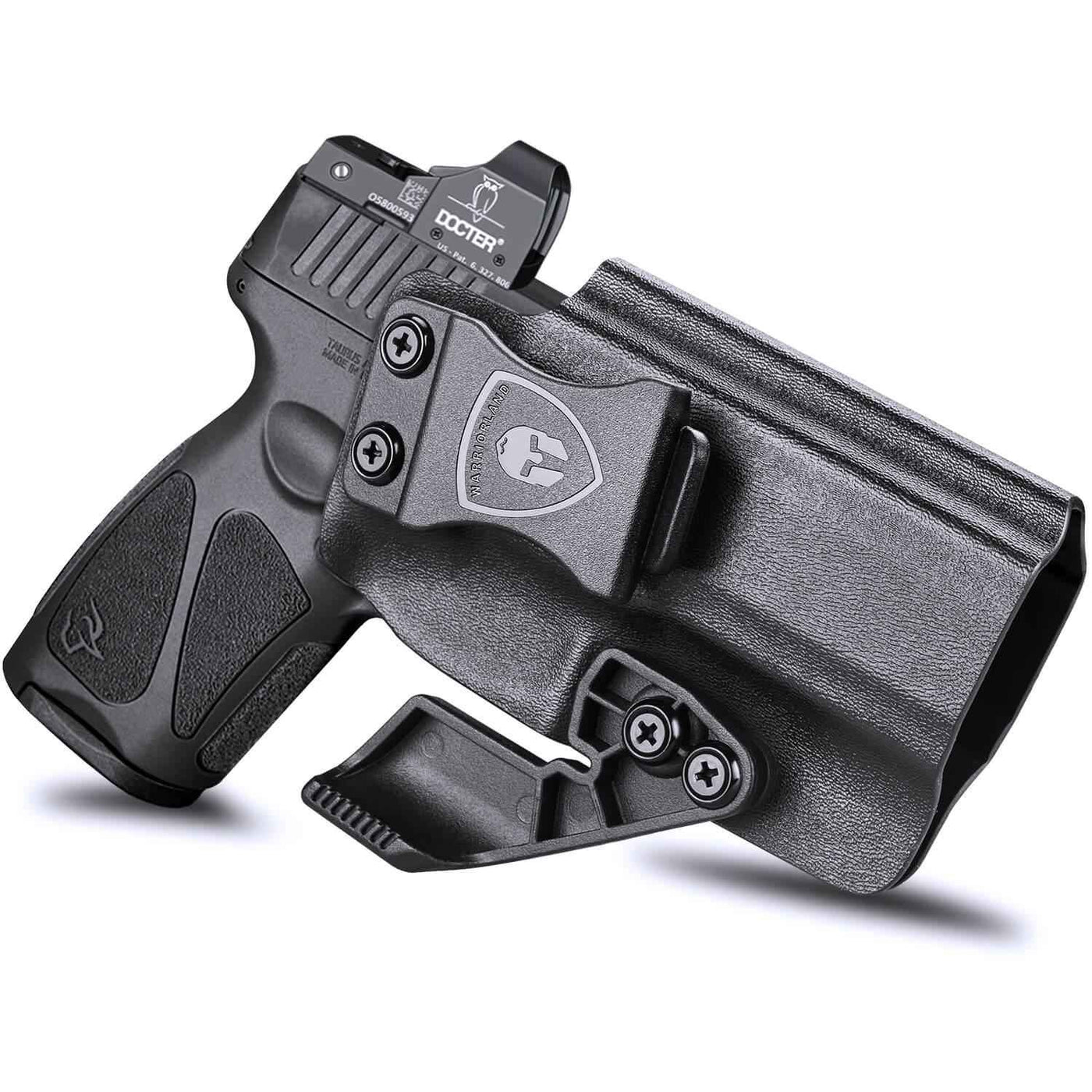 Taurus G3 IWB Kydex Holster with Claw Red Dot Optics Cut Concealed Carry Appendix Concealment Trigger Guard Holsters for Fat Guys | WARRIORLAND