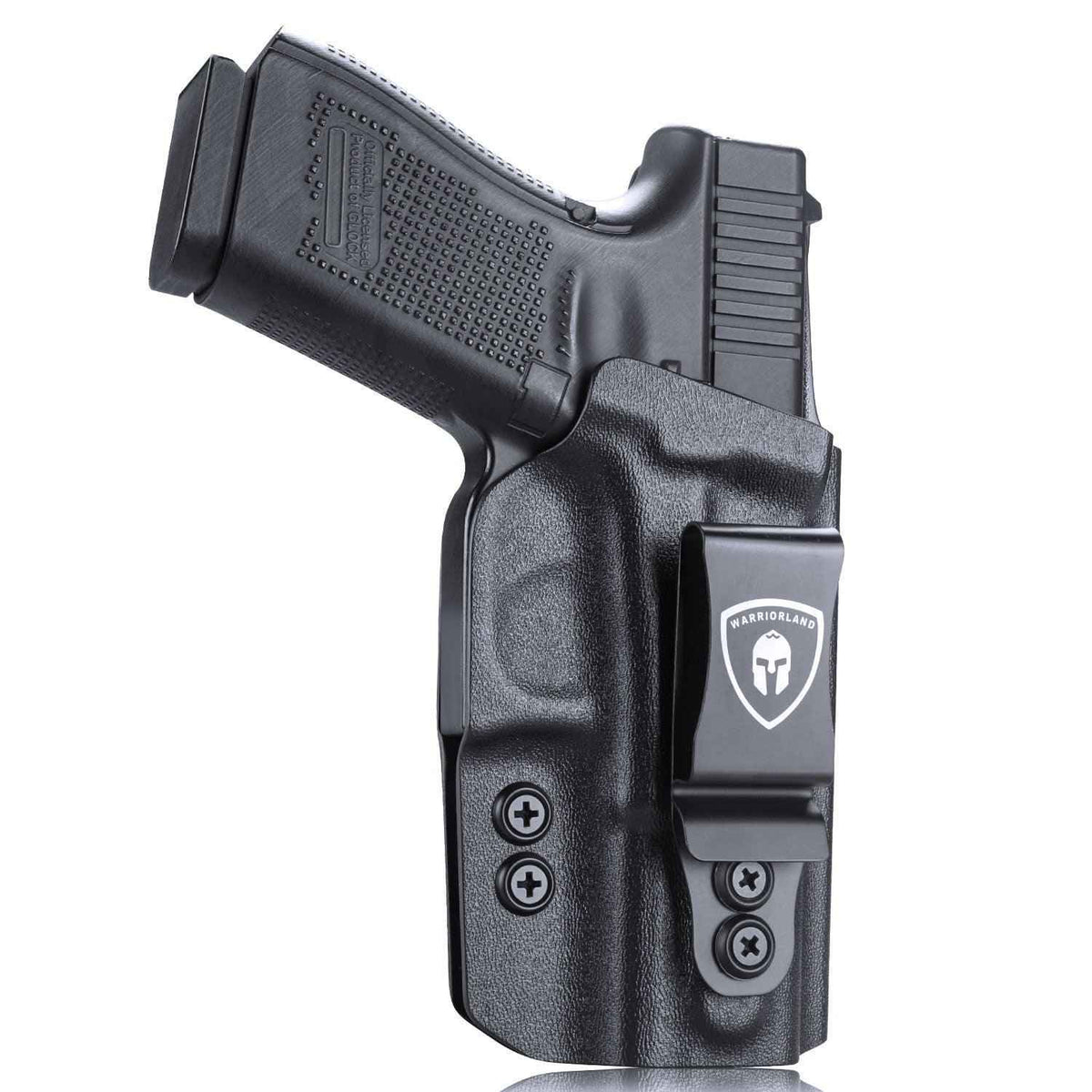 IWB Glock Holster for 17 19 23 26 32 Gen 4 5 19X 44 45 with Adjustable Ride Height and Metal Belt Clip | WARRIORLAND