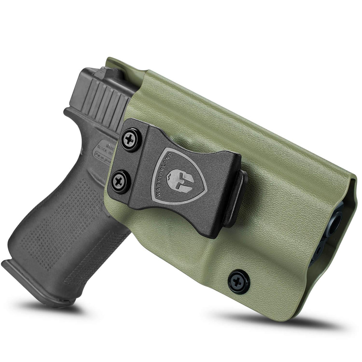 Kydex IWB Holster Glock 43 43X Army Green Concealed Carry Right/ Left Handed | WARRIORLAND WARRIORLAND