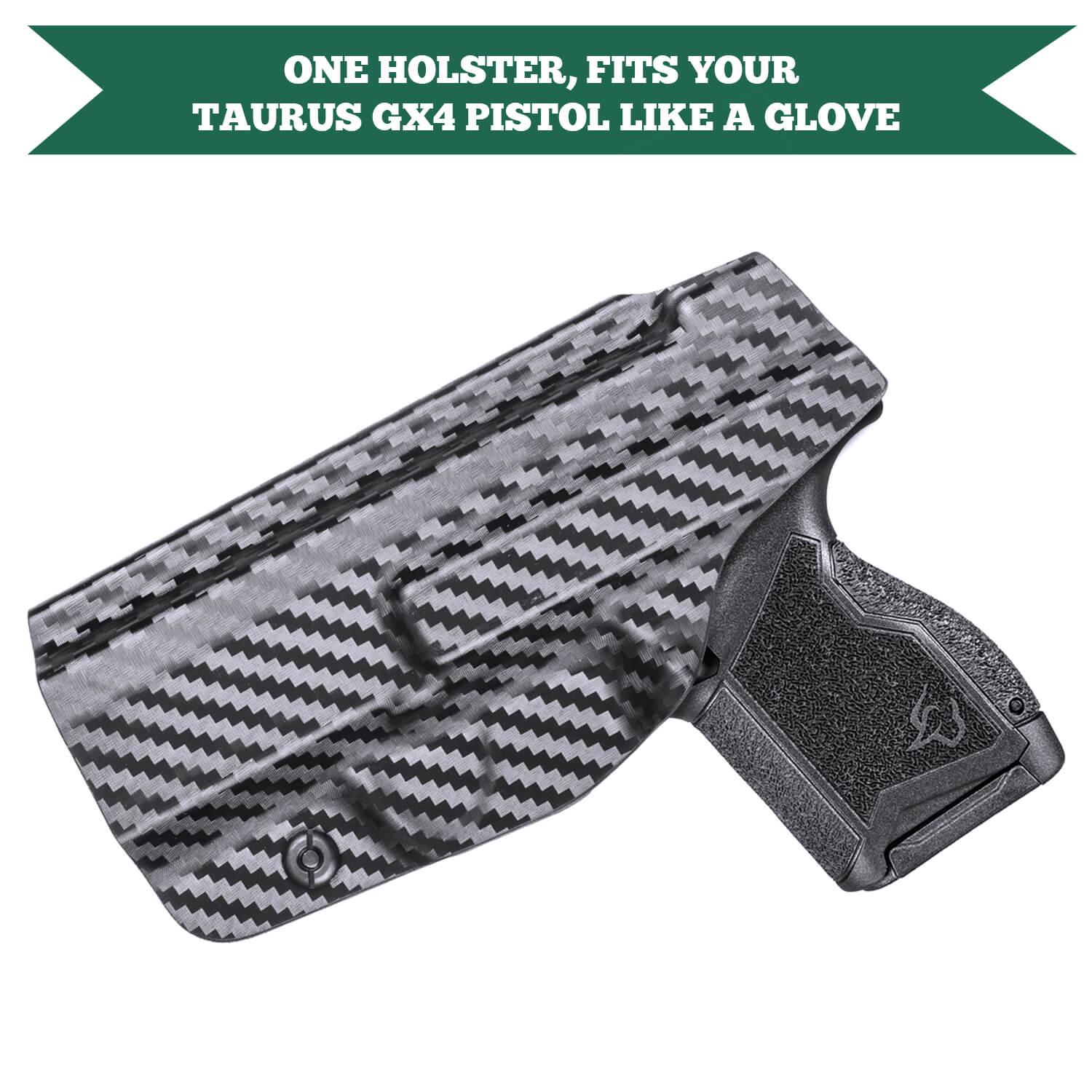 Carbon Fiber Kydex Taurus GX4 IWB Holster Concealed Carry | WARRIORLAND WARRIORLAND
