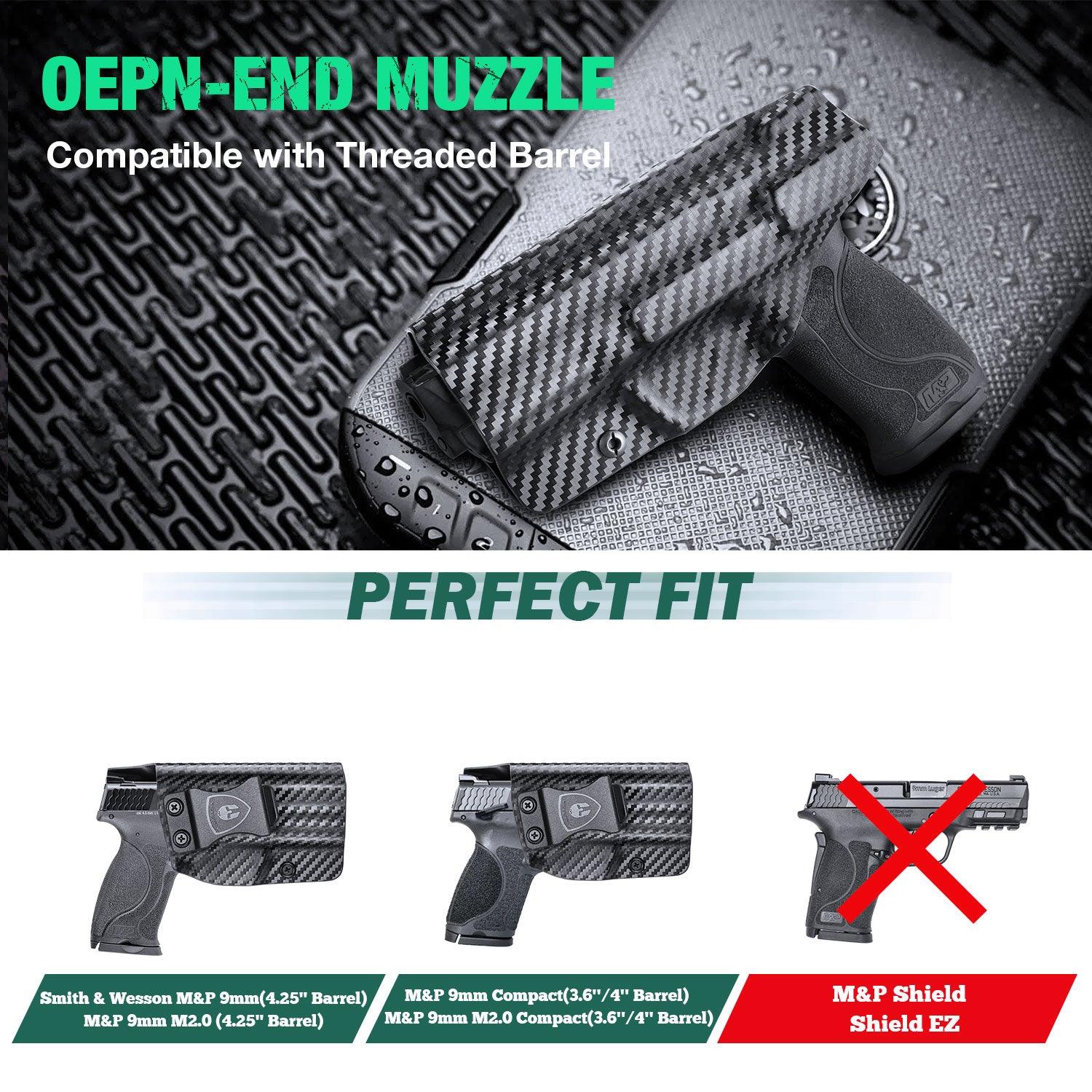 Carbon Fiber Kydex Smith and Wesson M&P / M&P M2.0 / 9/.40 / Compact/Full Size  IWB Holster Concealed Carry | WARRIORLAND WARRIORLAND