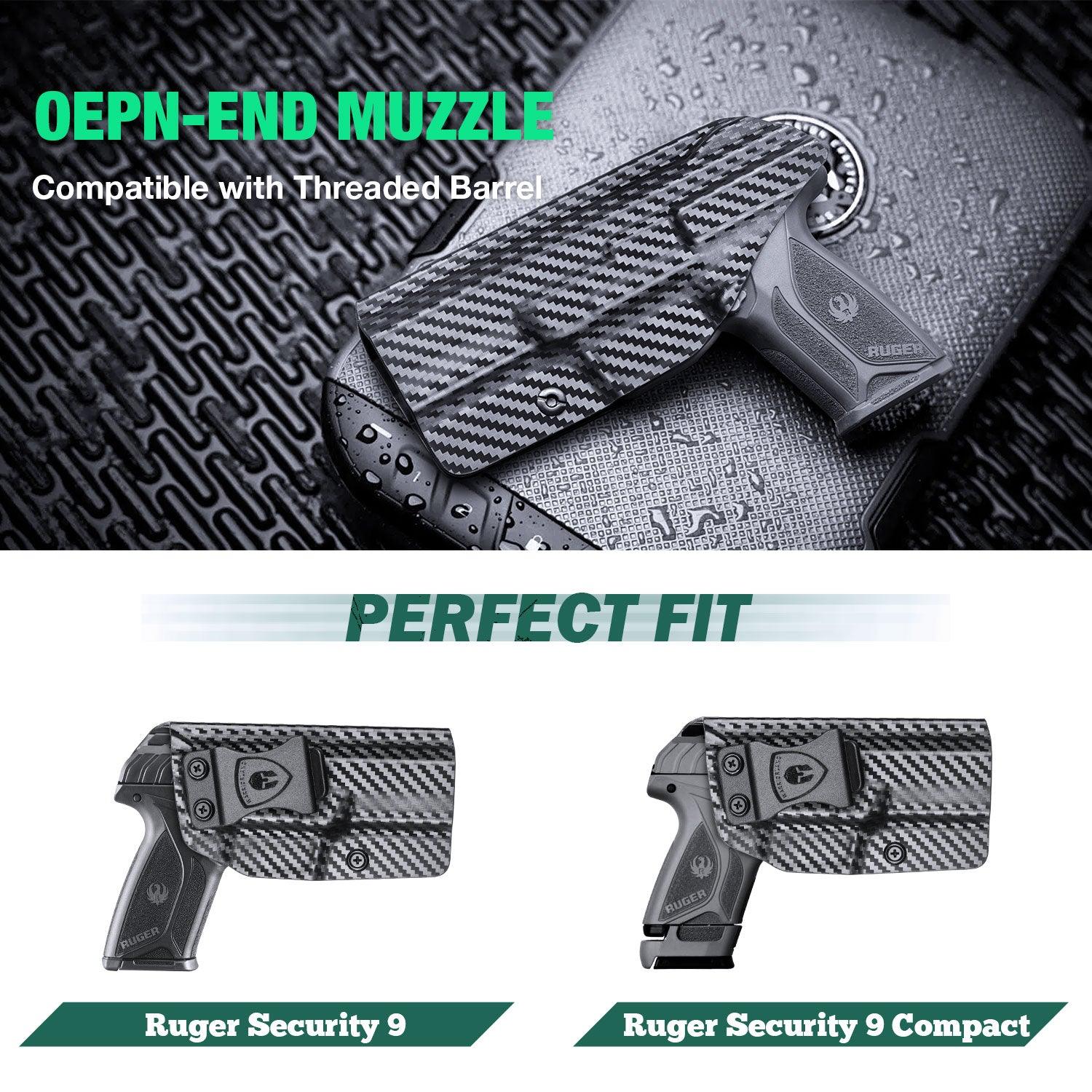 Ruger Security 9mm Compact Holster IWB Carbon Fiber Kydex | WARRIORLAND WARRIORLAND