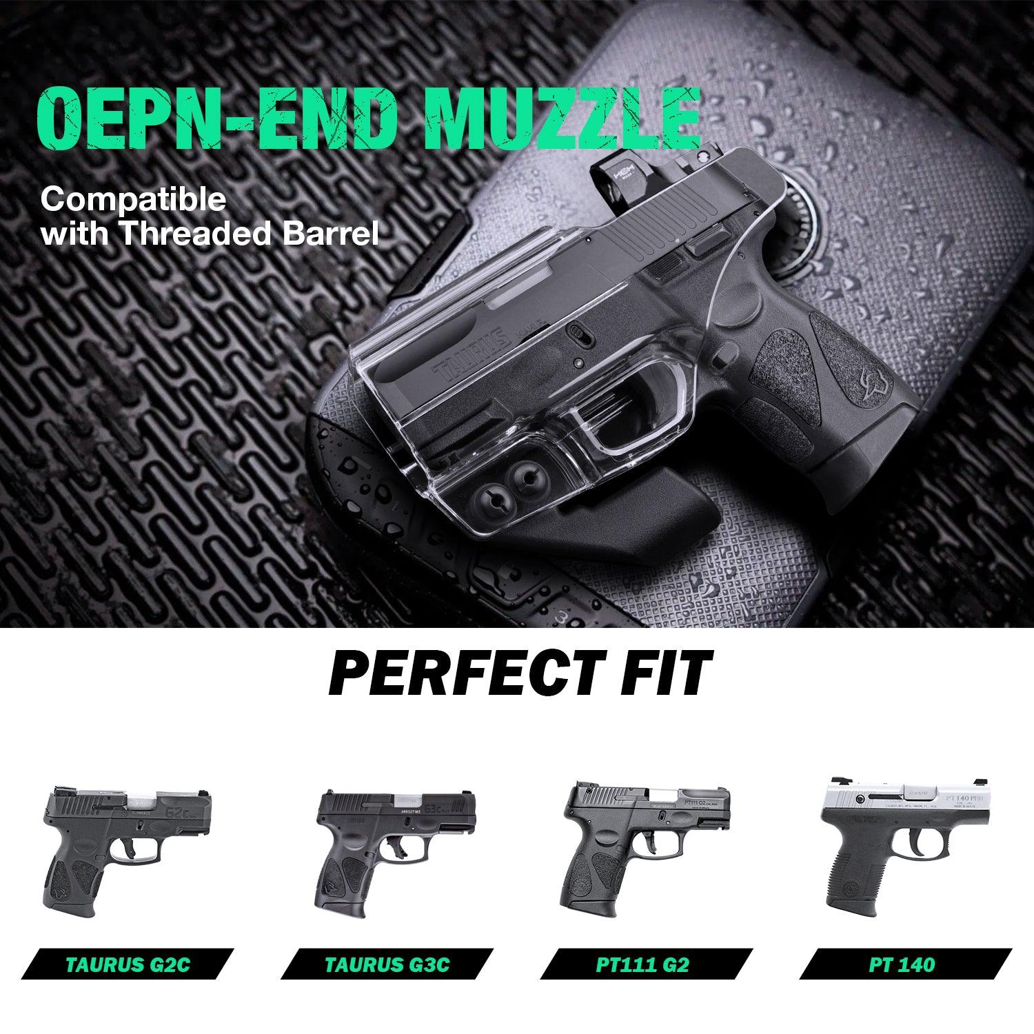 Clear Taurus G2C / G3C / Millennium PT111 G2 / PT140 Pistol Inside Waistband Concealed Carry Holster with Claw Red Dot Optics Sight | WARRIORLAND WARRIORLAND
