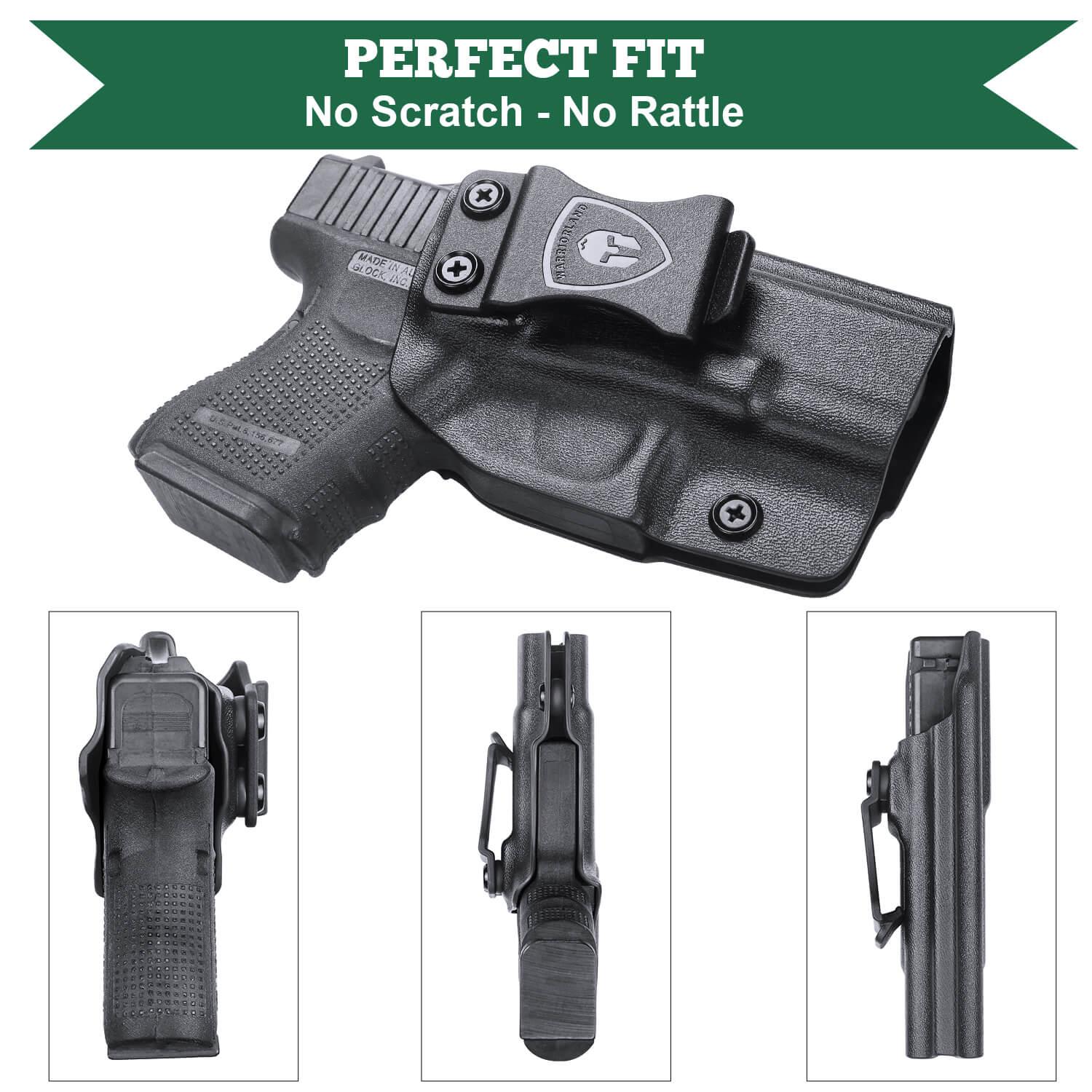 Glock 26 Gen 3-5/27/33 Gen 3-4 Kydex IWB Holster Right/ Left Handed | WARRIORLAND WARRIORLAND