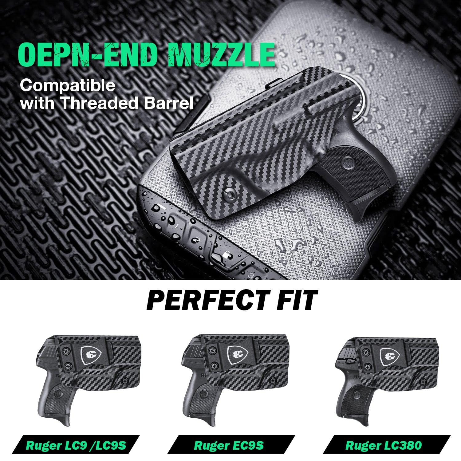 Carbon Fiber Kydex Ruger LC9 LC9S EC9S LC380 Holster IWB | WARRIORLAND WARRIORLAND