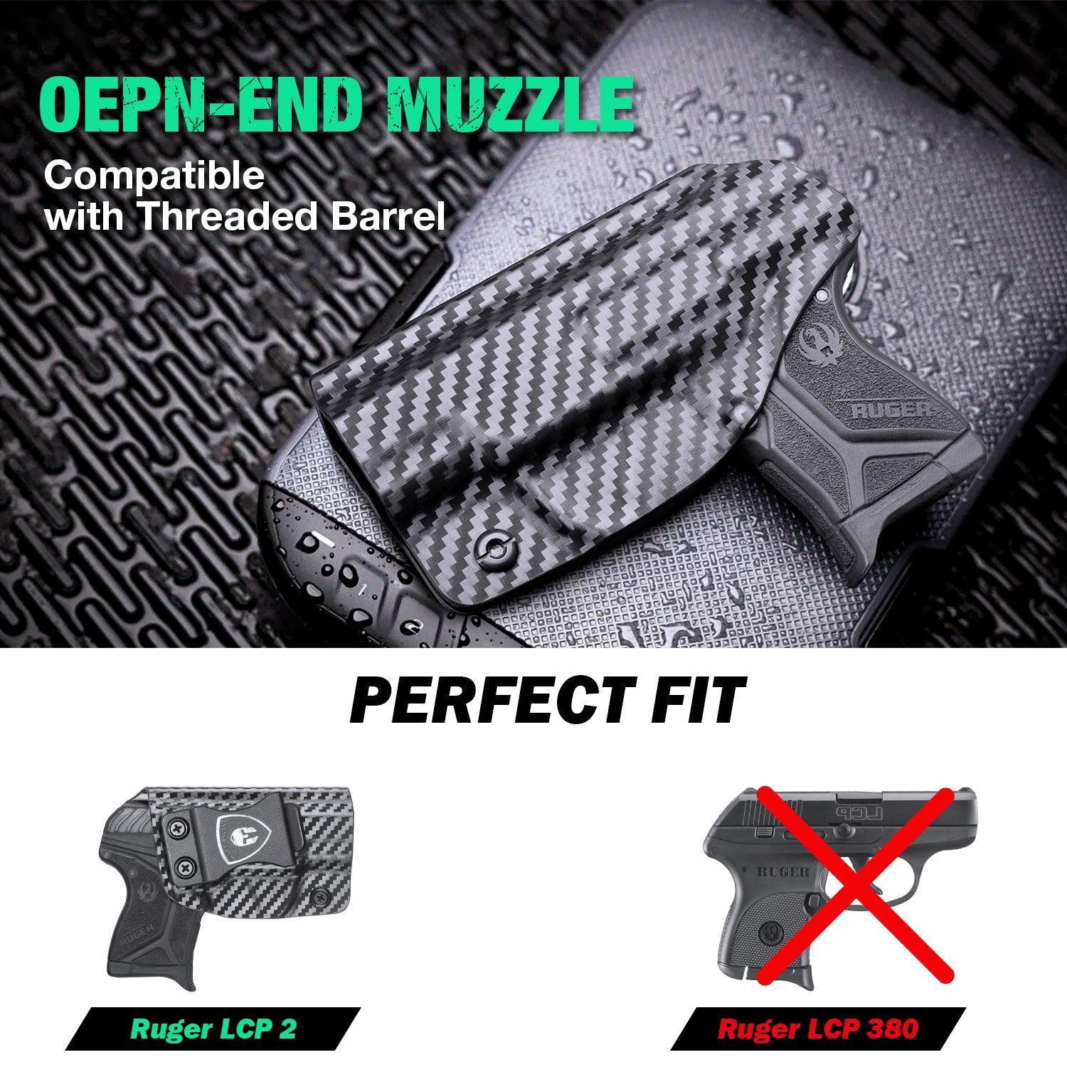 Carbon Fiber Kydex Ruger LCP 2 II Holster IWB | WARRIORLAND WARRIORLAND