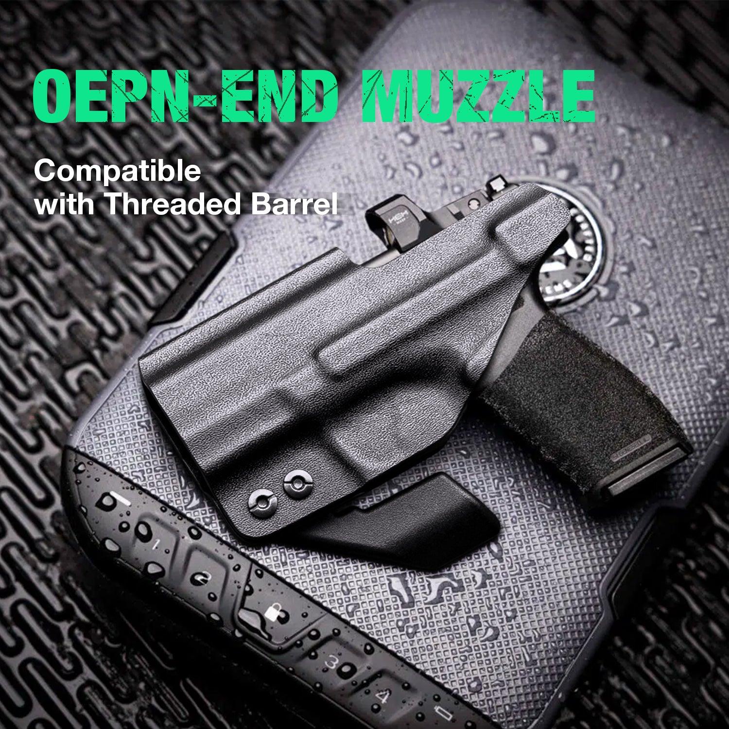 Kydex Holster IWB with Claw for Springfield Armory Hellcat/ Pro with Red Dot Optics Cut Trigger Guard Holsters for fat Guys | WARRIORLAND WARRIORLAND