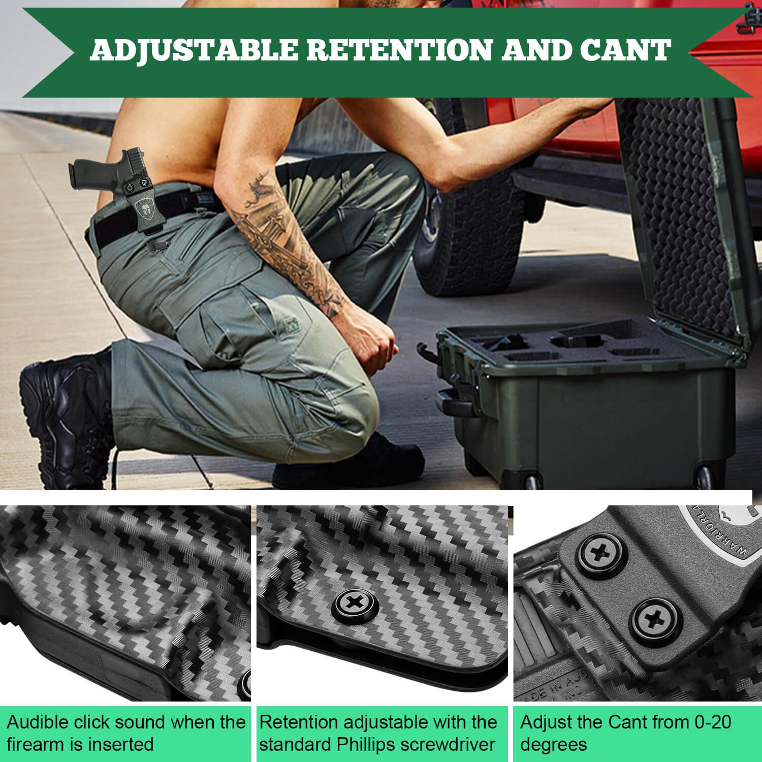 Carbon Fiber Kydex IWB Holster for Glock 48 | WARRIORLAND WARRIORLAND