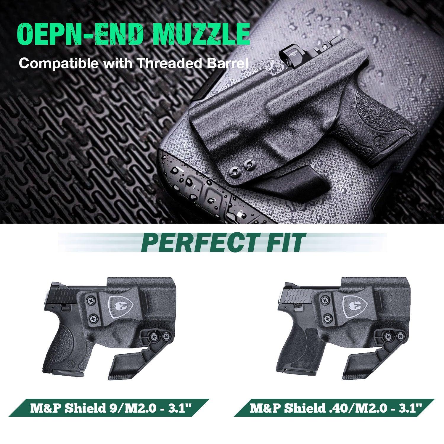 Smith & Wesson Kydex IWB Holster with Claw M&P Shield/ Plus/ M2.0 9mm/.40 Pistol for Fat Guys | WARRIORLAND WARRIORLAND