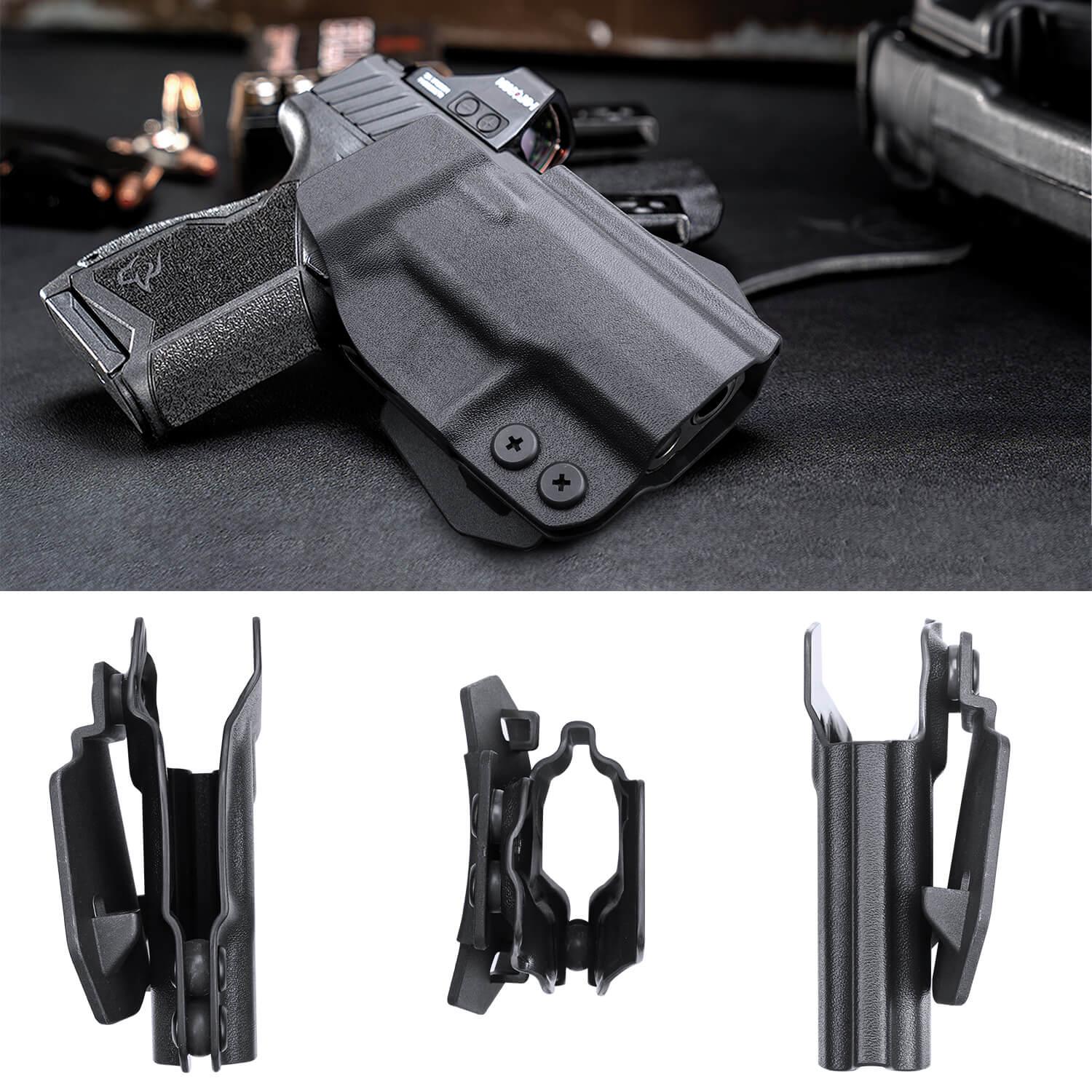 Taurus GX4 OWB Kydex Paddle Holster Appendix Open Carry Fully Trigger Guard with Red Dot Optics Cut | WARRIORLAND WARRIORLAND