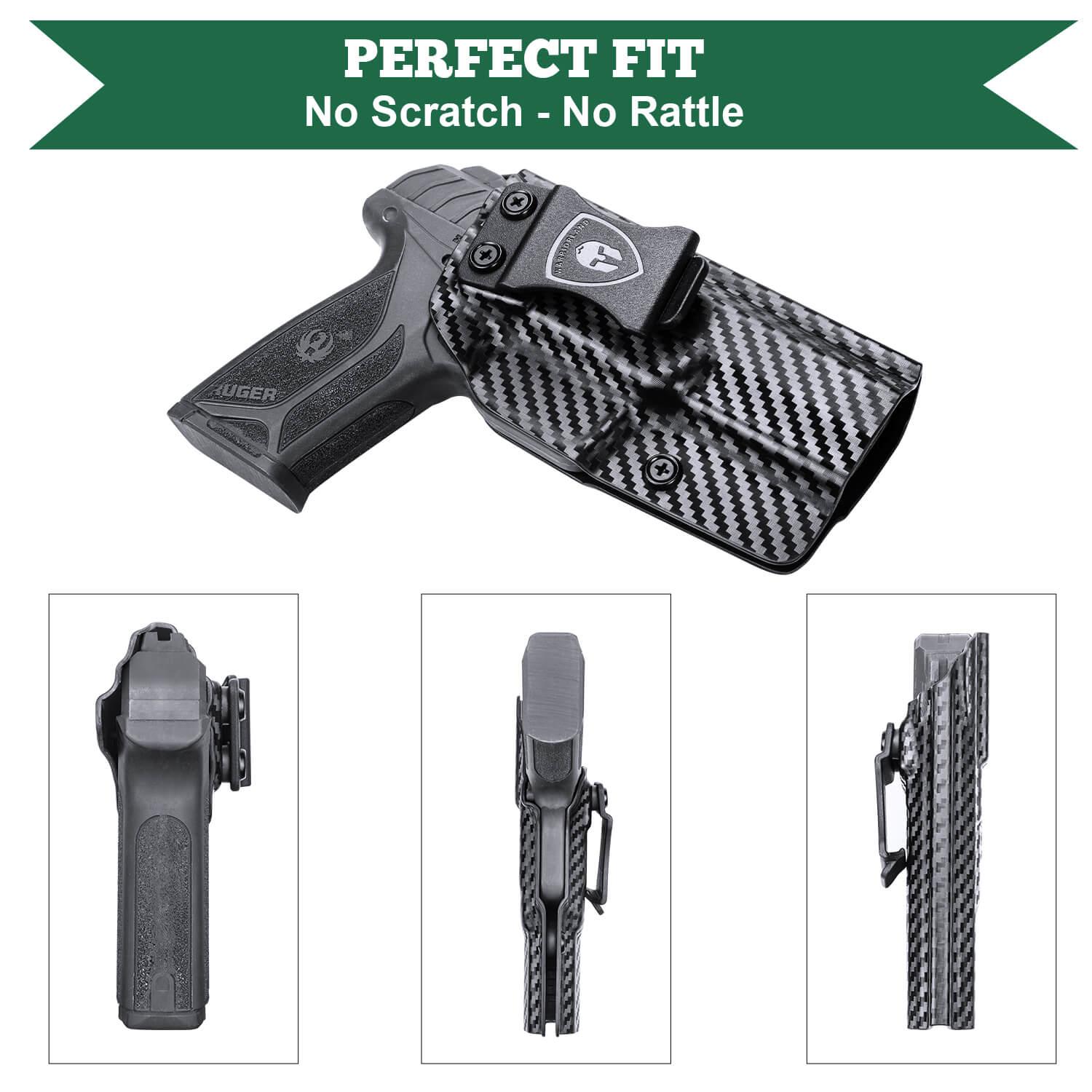 Ruger Security 9mm Compact Holster IWB Carbon Fiber Kydex | WARRIORLAND WARRIORLAND