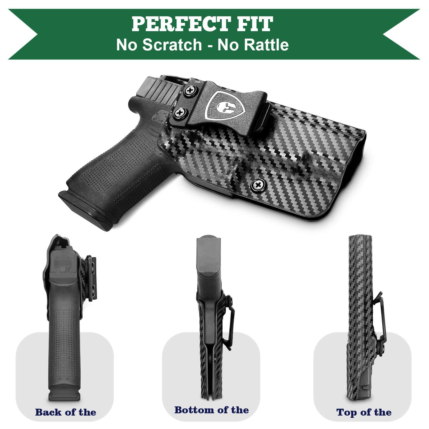 Carbon Fiber Kydex IWB Holster for Glock 48 | WARRIORLAND WARRIORLAND