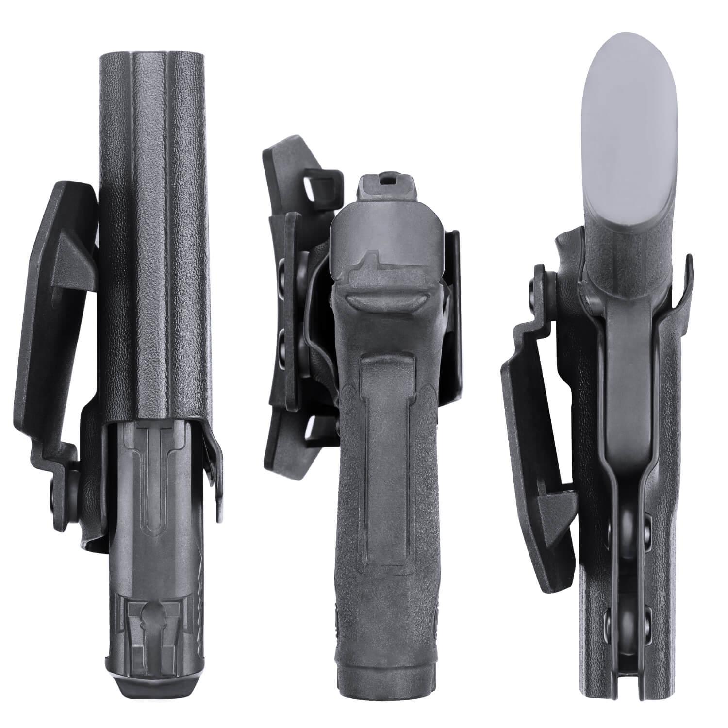 Kydex Appendix Open Carry OWB Paddle Holster with Red Dot Optics Cut for Smith & Wesson S&W M&P Shield 9mm 380 EZ Pistol Trigger Guard | WARRIORLAND WARRIORLAND