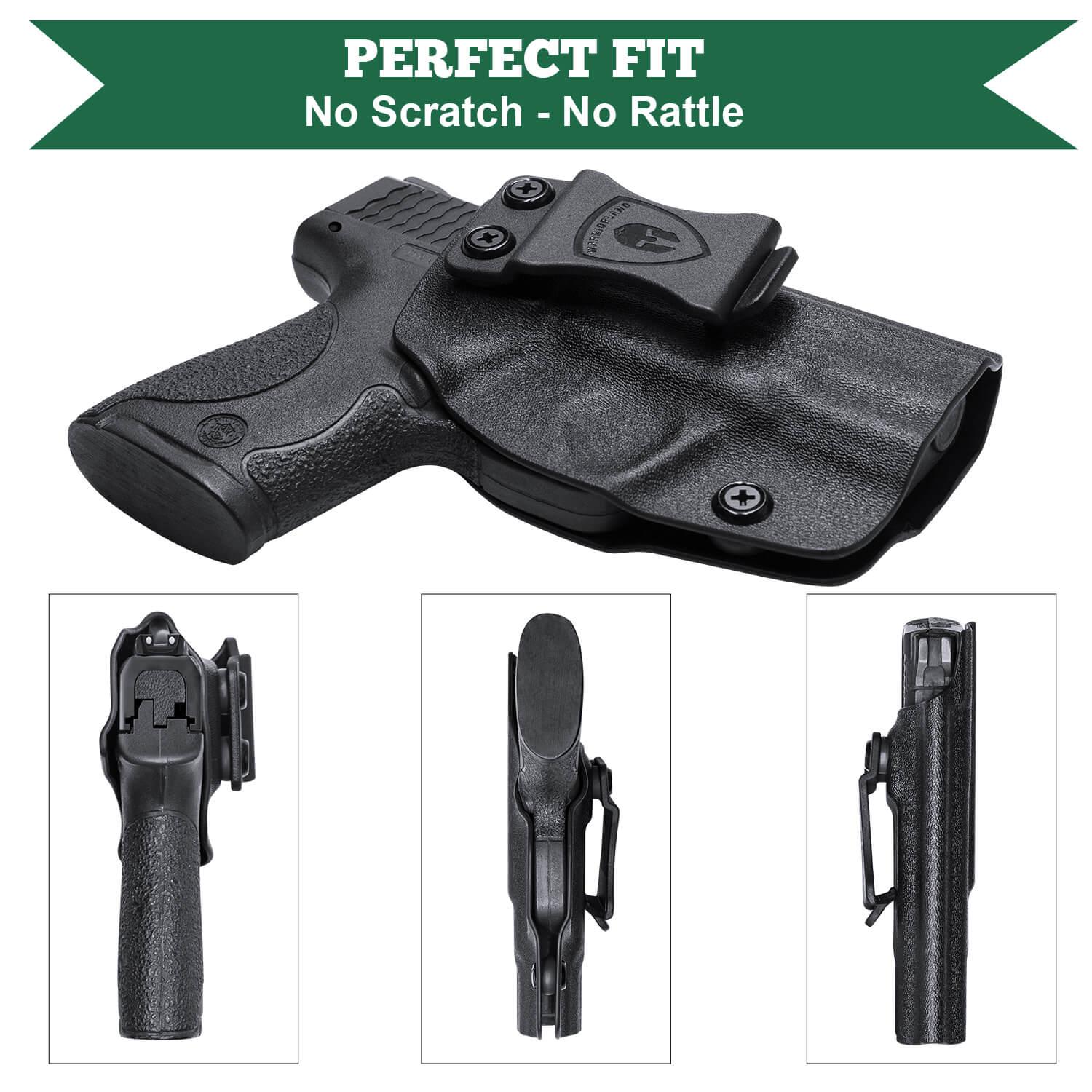Kydex IWB Holster for Smith & Wesson M&P Shield/Plus/ .40 Pistol Right/ Left Handed | WARRIORLAND WARRIORLAND