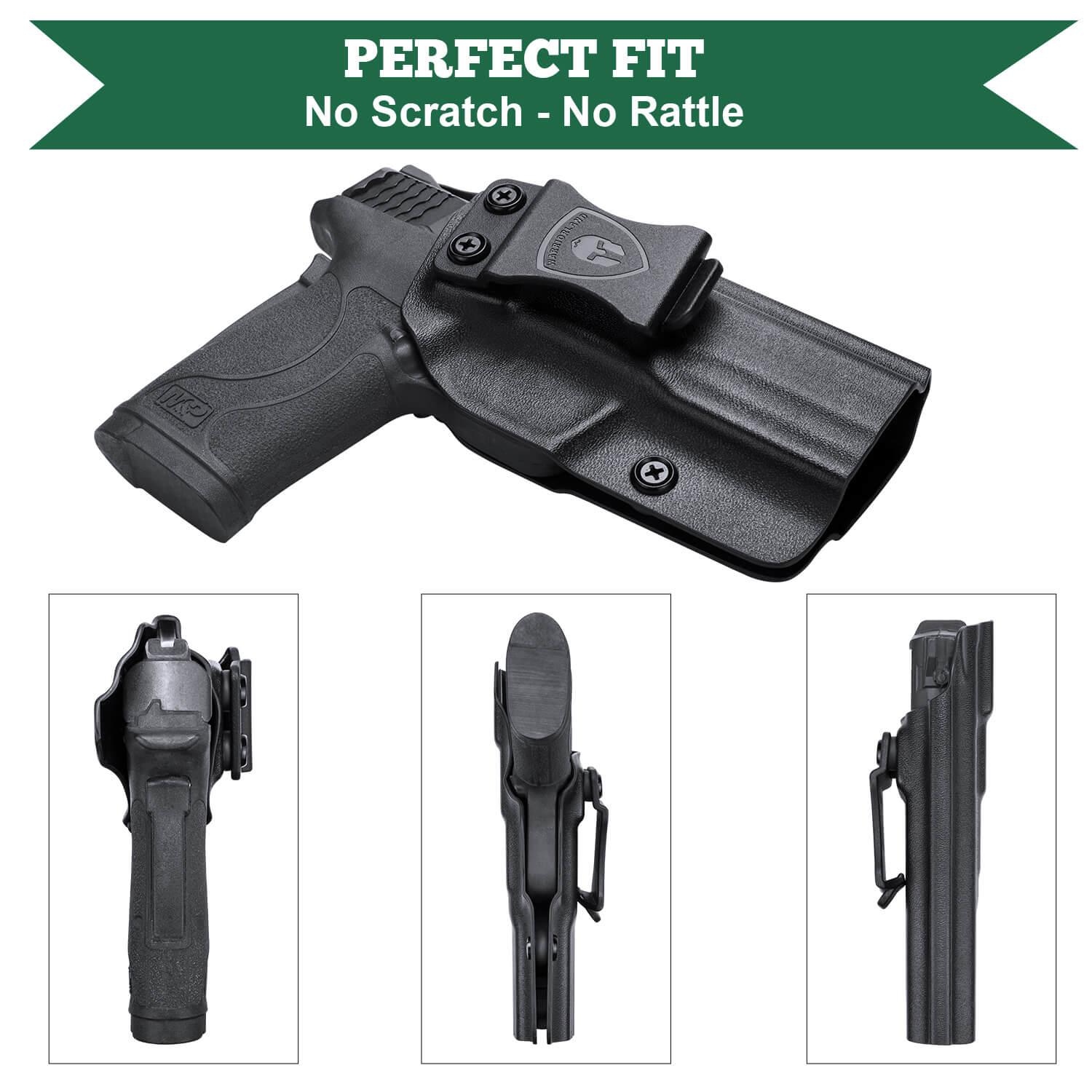 Kydex IWB Holster for Smith & Wesson M&P Shield 9mm EZ Right/ Left Handed | WARRIORLAND WARRIORLAND