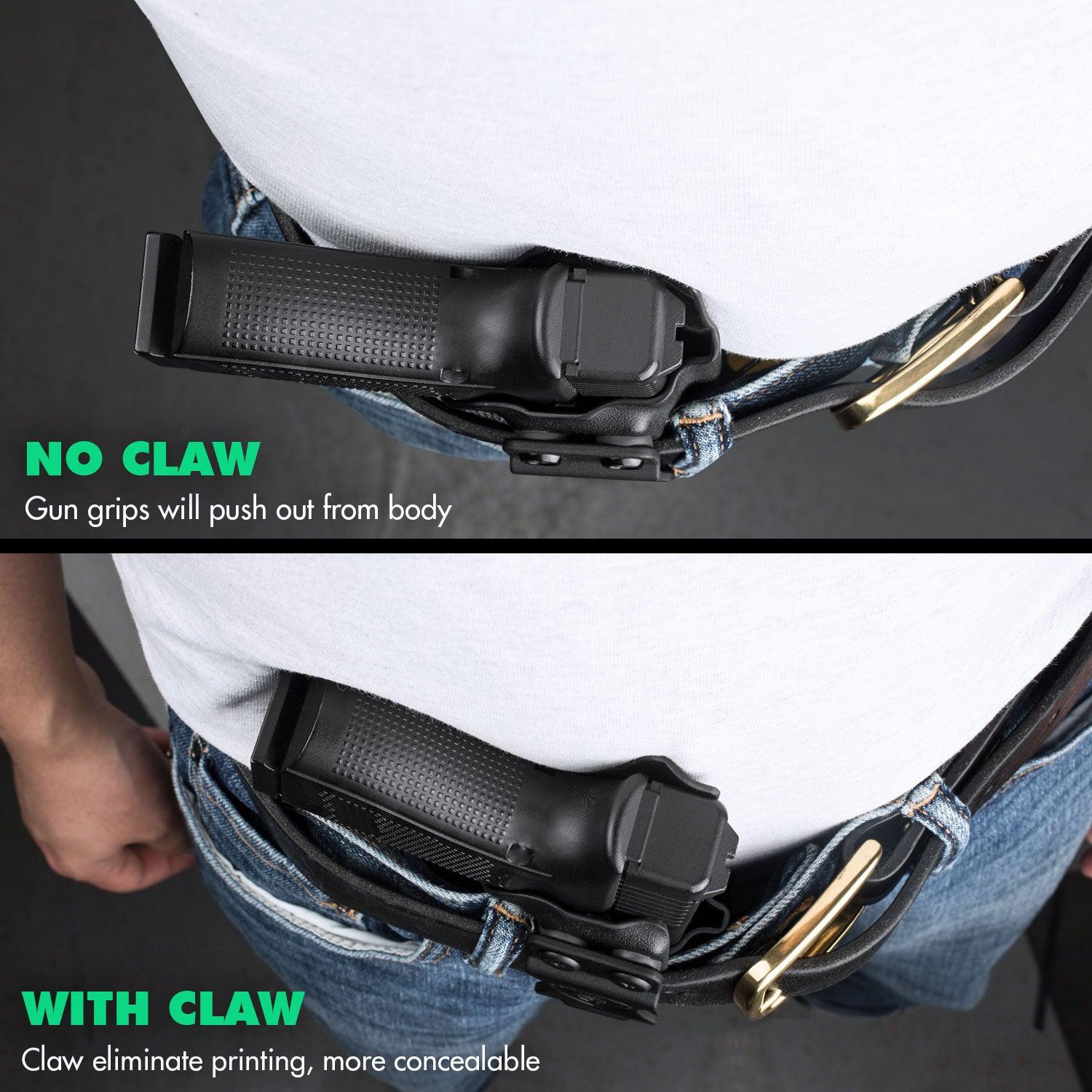 IWB Kydex Holster with Claw for Sig Sauer P365 P365 XL P365 SAS P365X P365.380 ACP P365 ROSE.380 ACP Pistol with Optics Cut for Fat Guys | WARRIORLAND WARRIORLAND